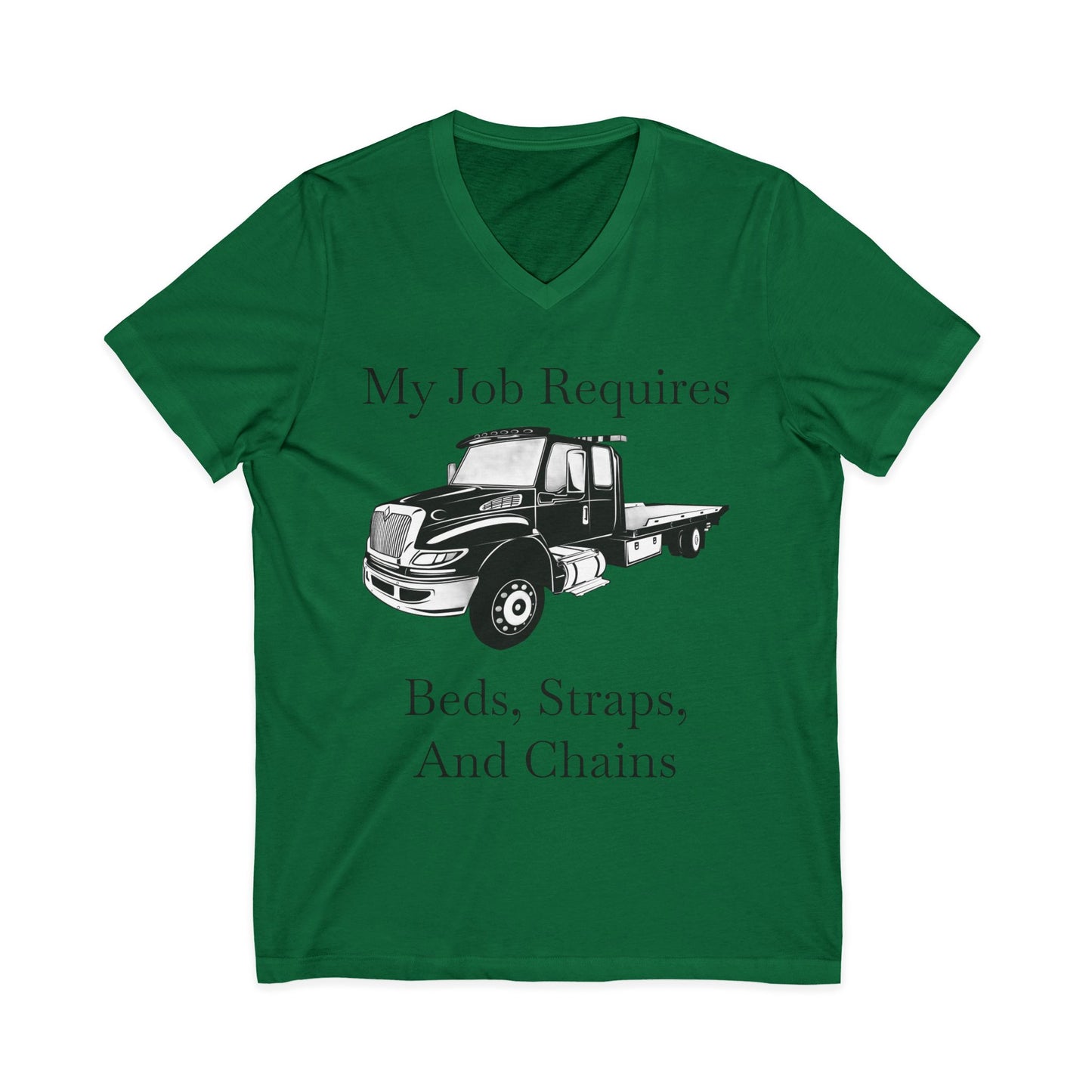 Beds, Straps, And Chains Unisex Short Sleeve V-Neck Tee