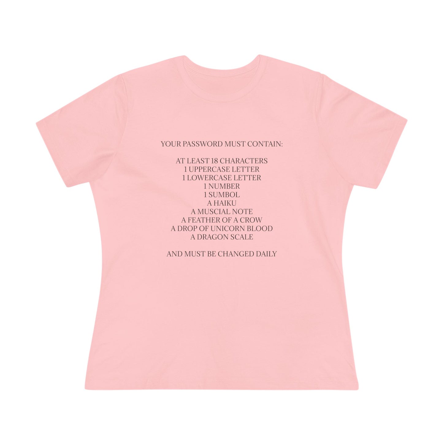 Password Women's Short Sleeve Crewneck Tee