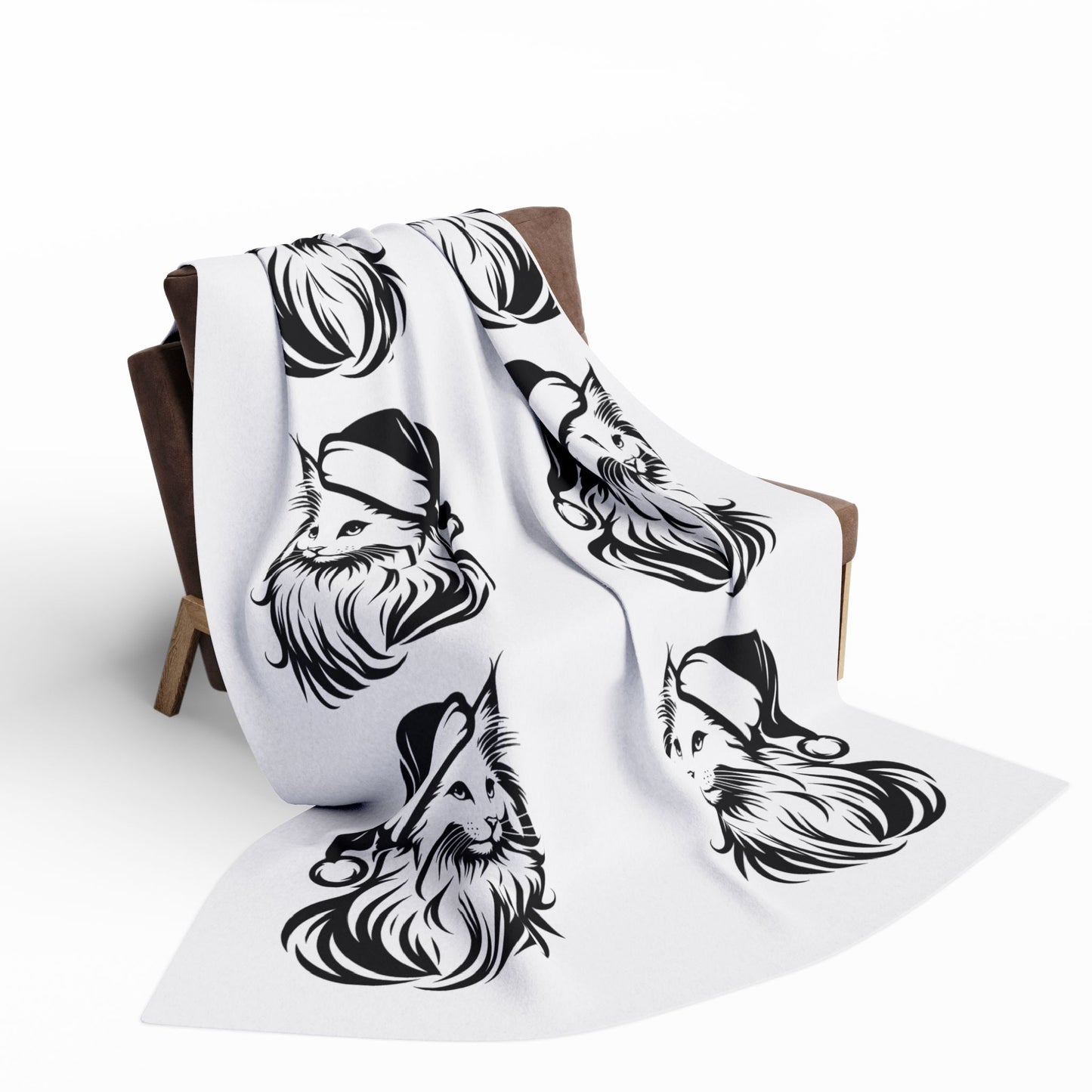 Santa Paws Cat Arctic Fleece Blanket