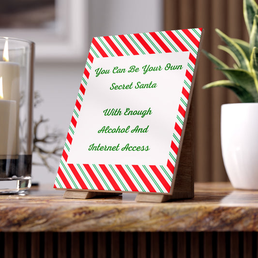 Your Own Secret Santa Ceramic Photo Tile