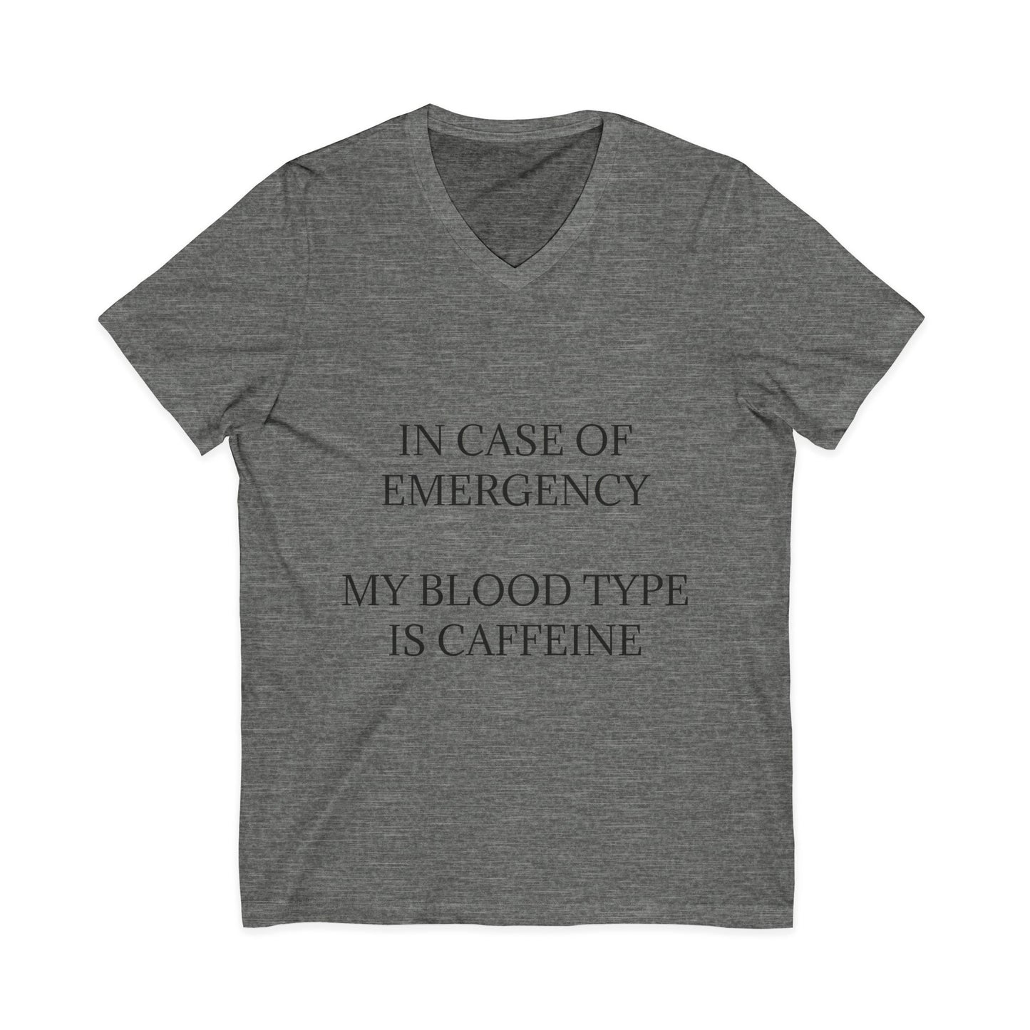 Blood Type Unisex Short Sleeve V-Neck Tee