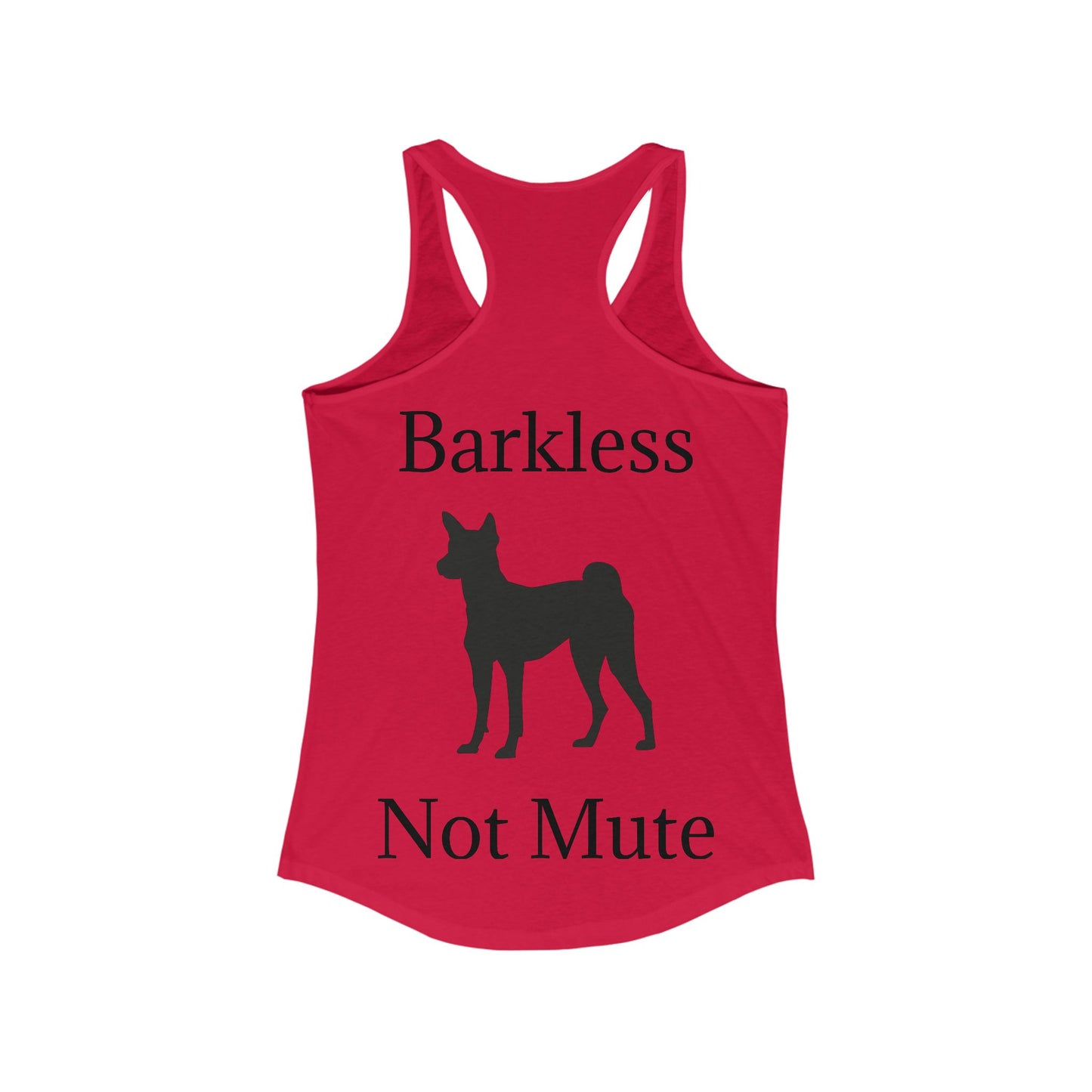 Barkless Not Mute Women's Racerback Tank