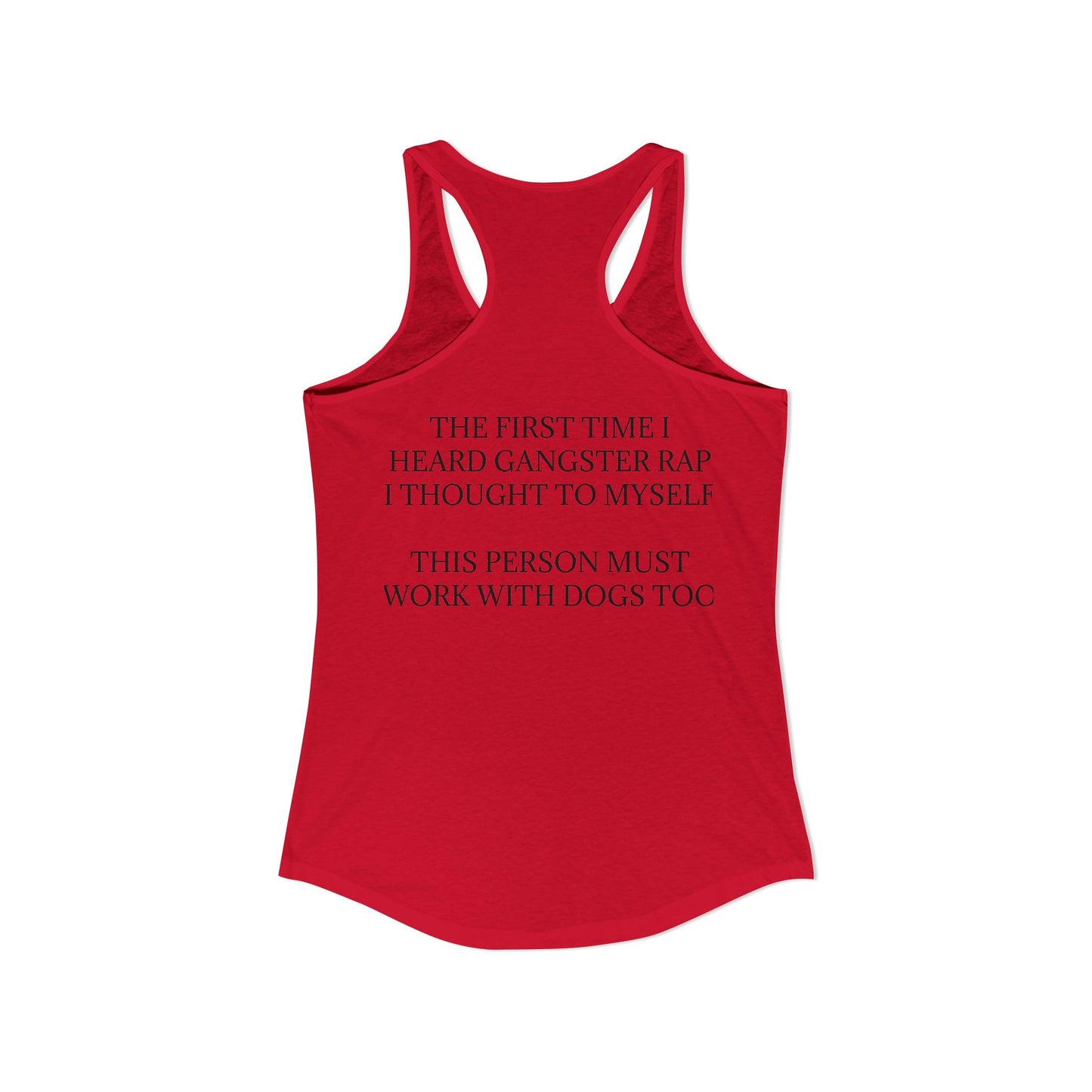 Gangster Rap Women's Racerback Tank