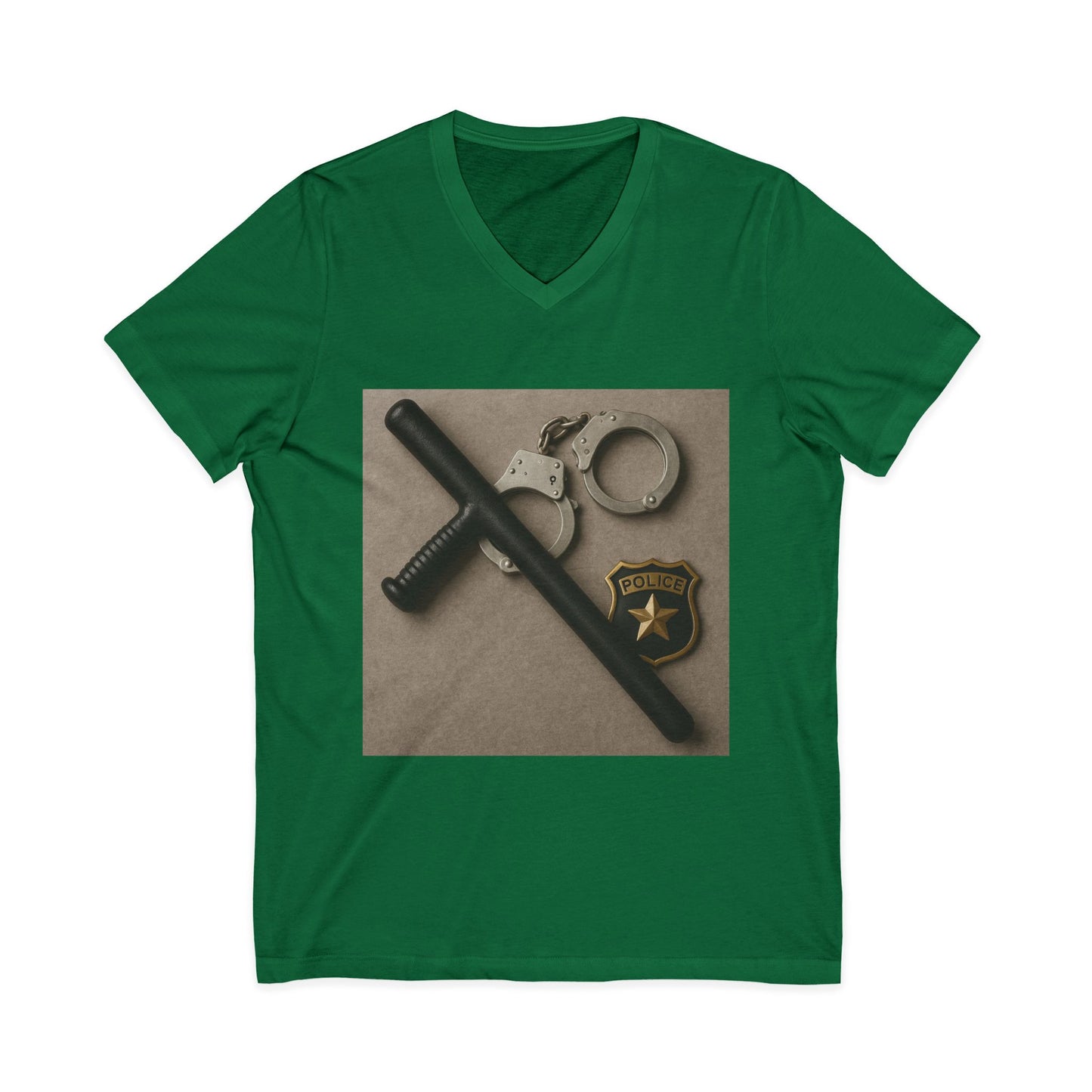 Law Enforcement Appreciation Unisex Short Sleeve V-Neck Tee