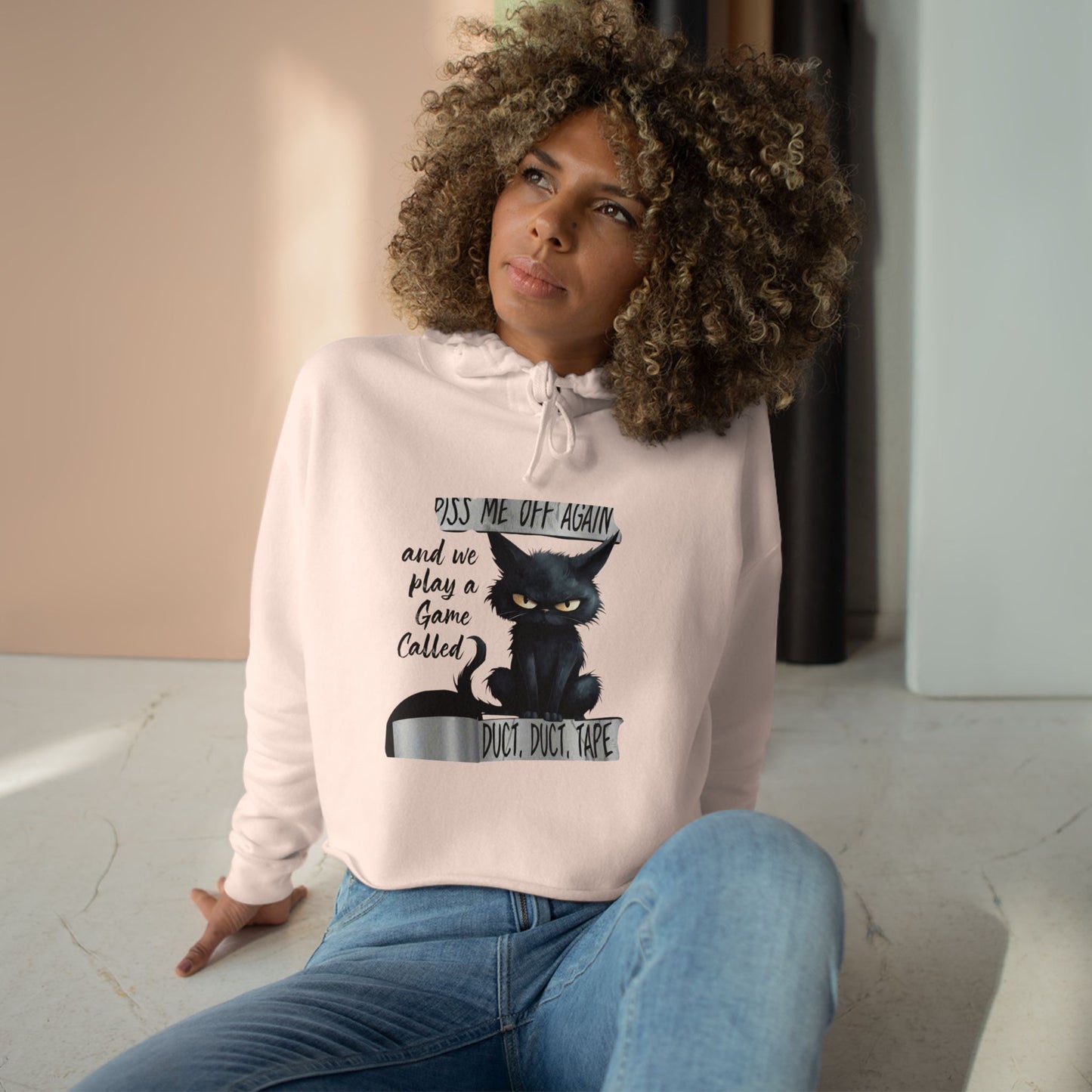 Duct, Duct, Tape Women's Crop Hoodie
