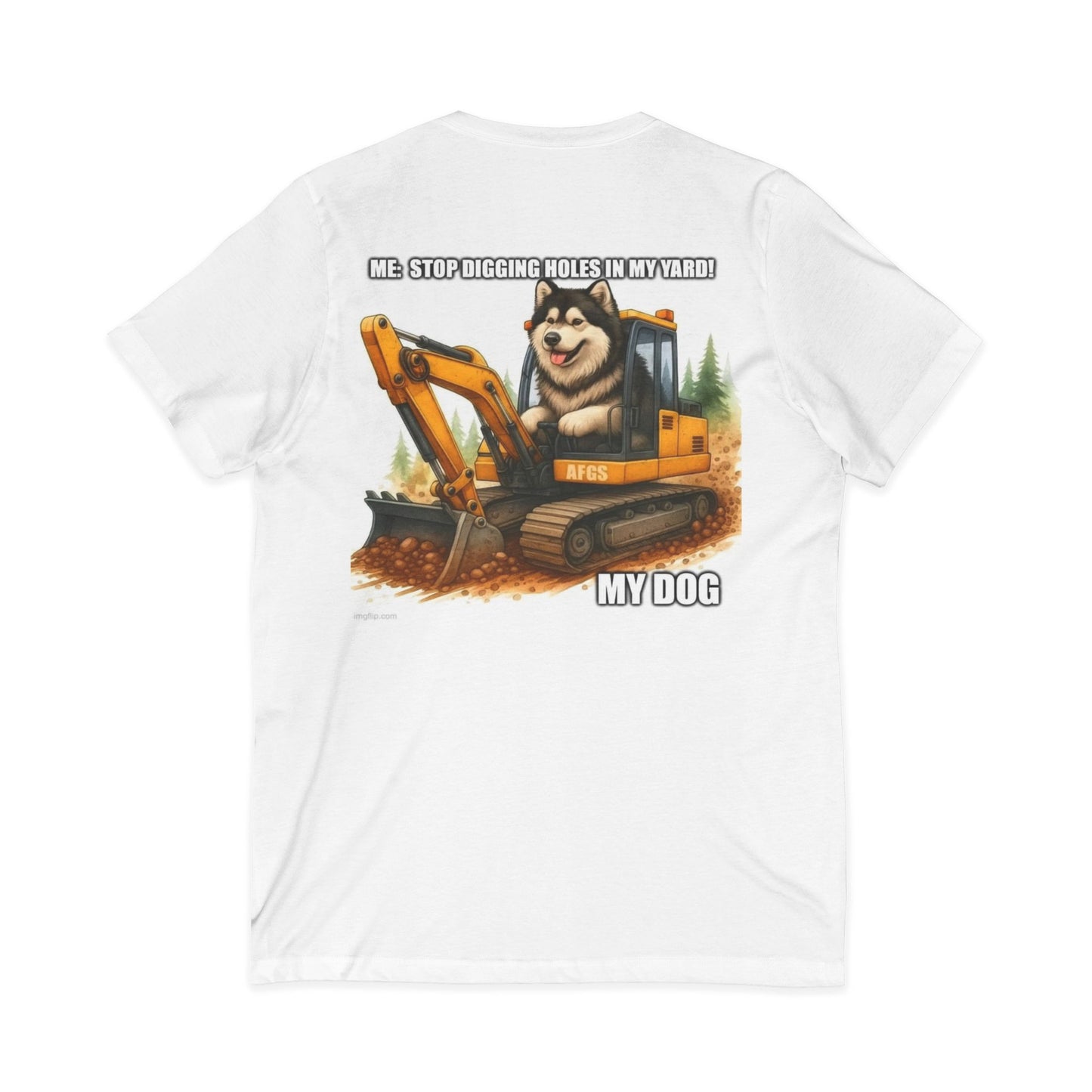 Digmaster Unisex Short Sleeve V-Neck Tee