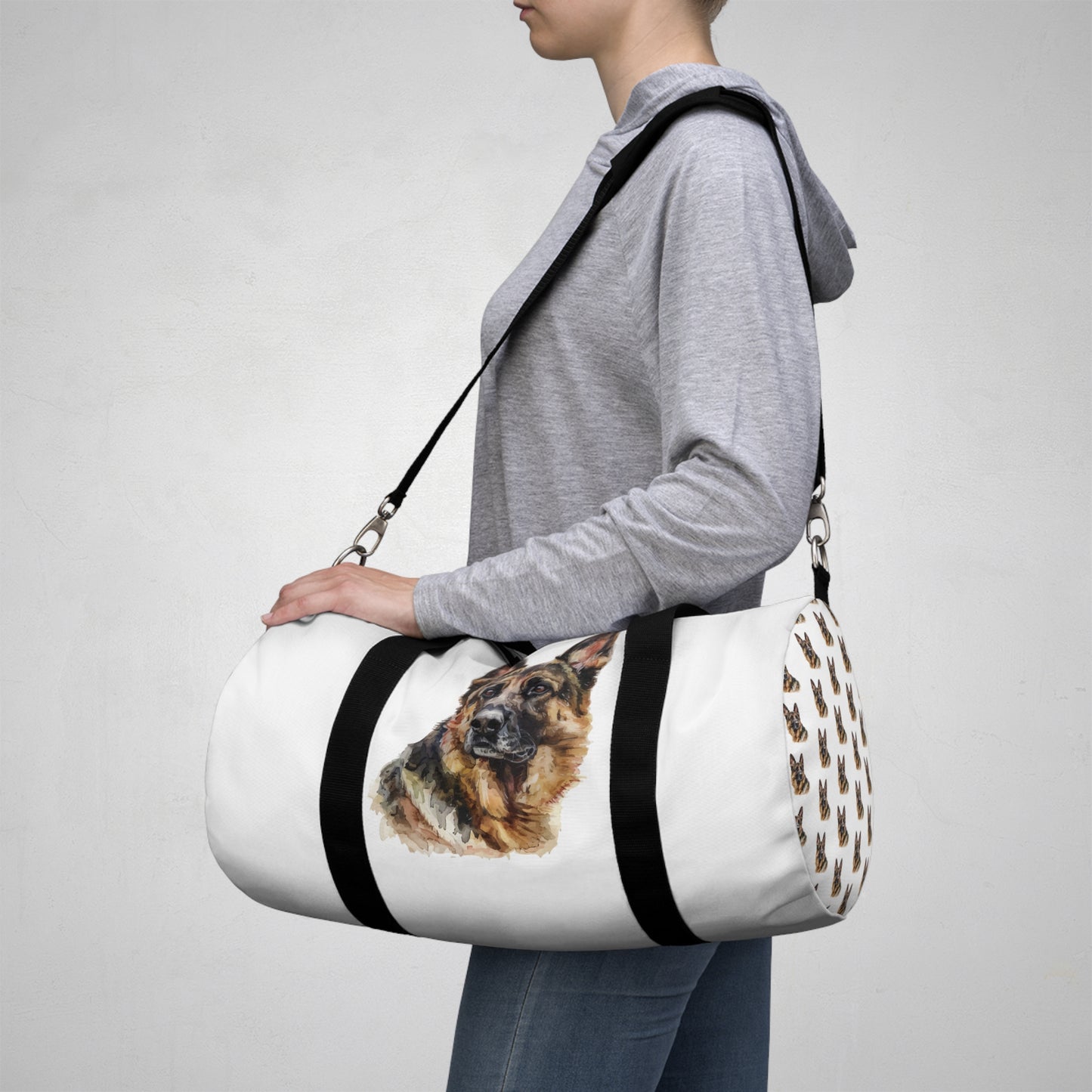German Shepherd Head Duffel Bag