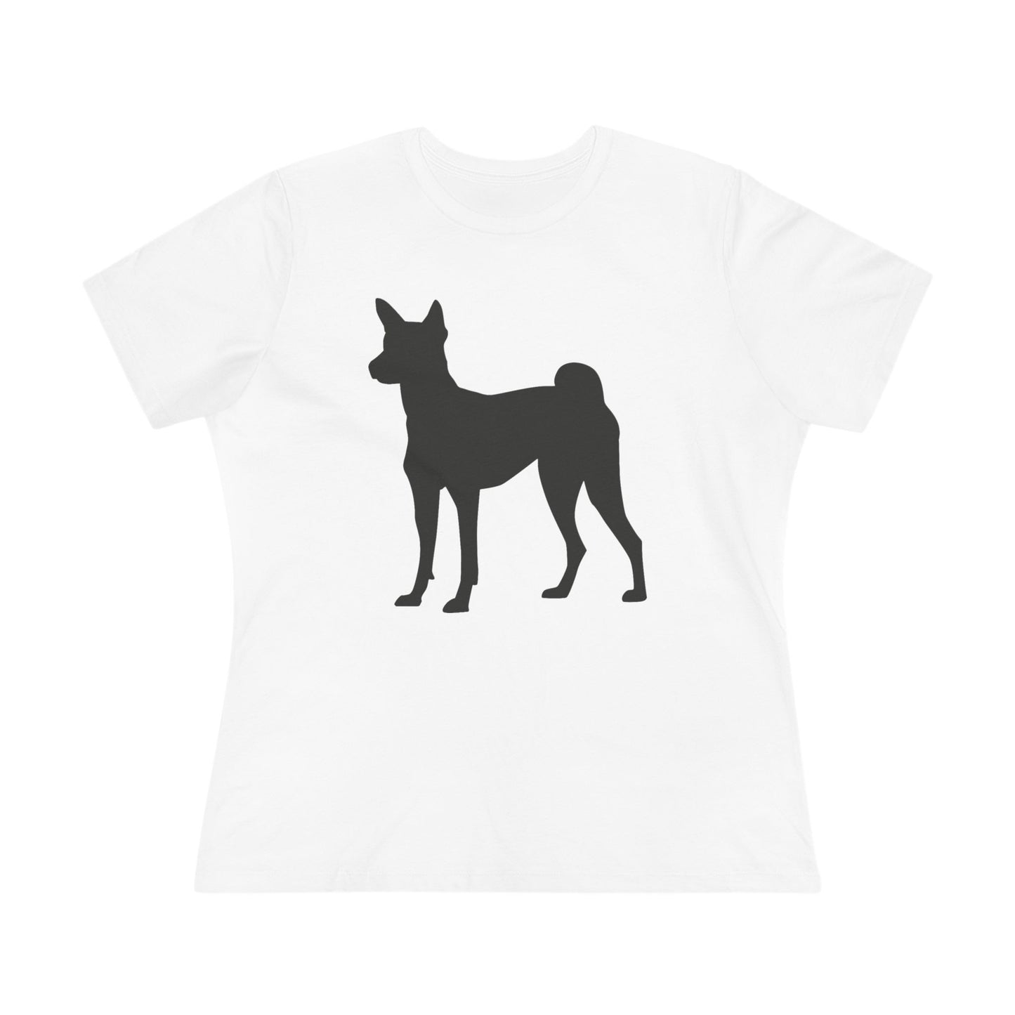 Basenji Silhouette Women's Short Sleeve Crewneck Tee