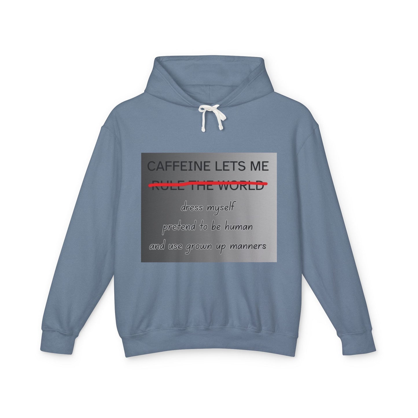 Caffiene Lets Me Unisex Lightweight Hoodie