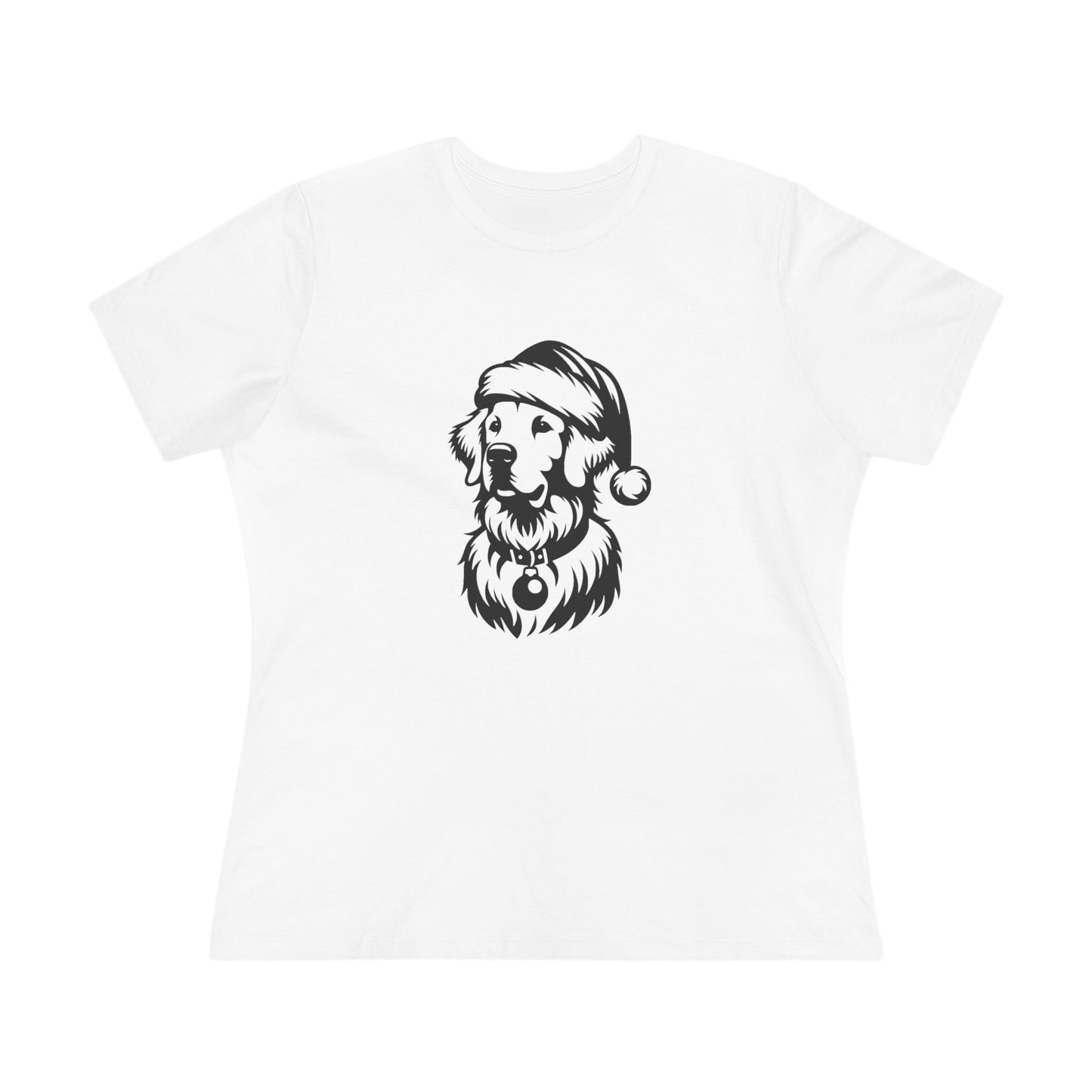 Santa Paws Golden Women's Short Sleeve Crewneck Tee