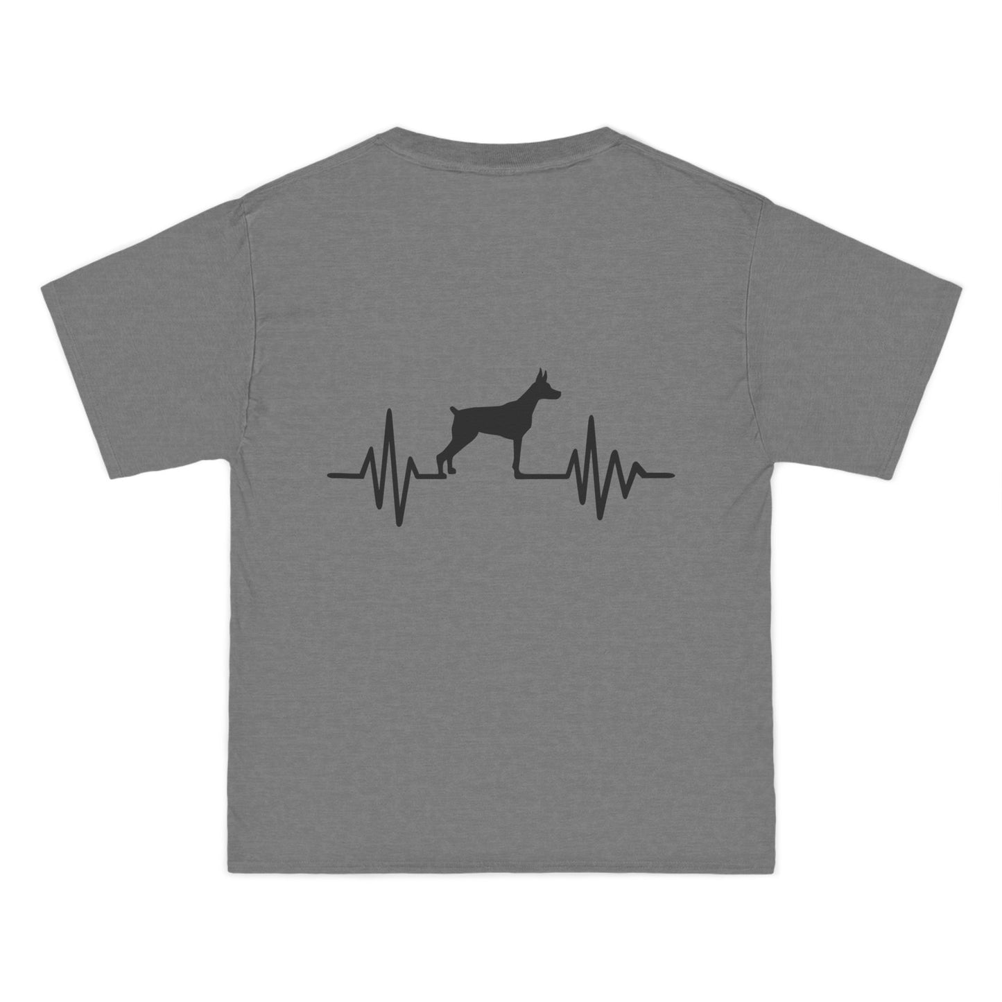 My Heart Beats For Dobermans Men's Short-Sleeve Crewneck Tee