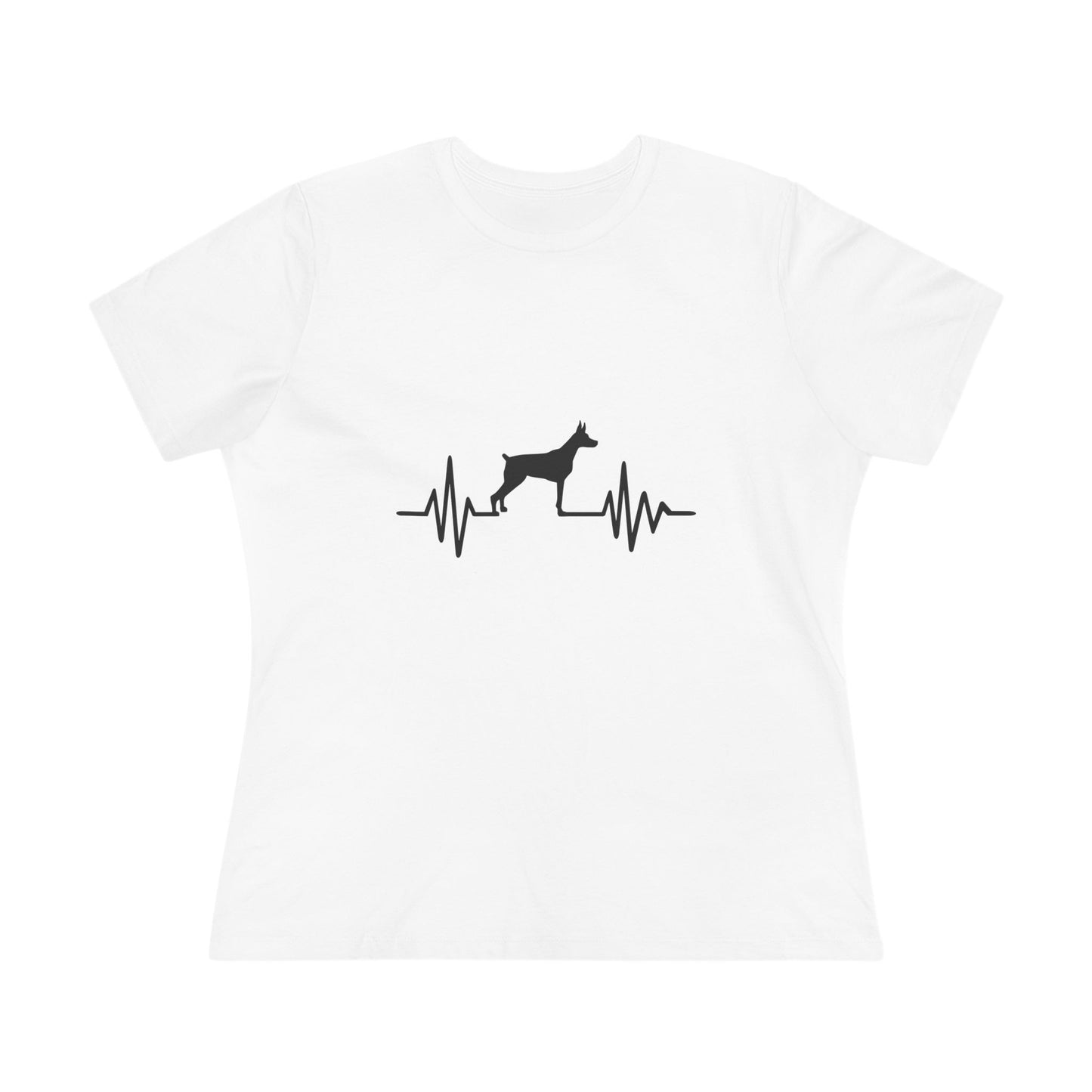 My Heart Beats For Dobermans Women's Short Sleeve Crewneck Tee