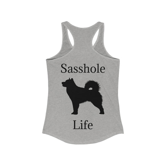 Sasshole Life Women's Racerback Tank