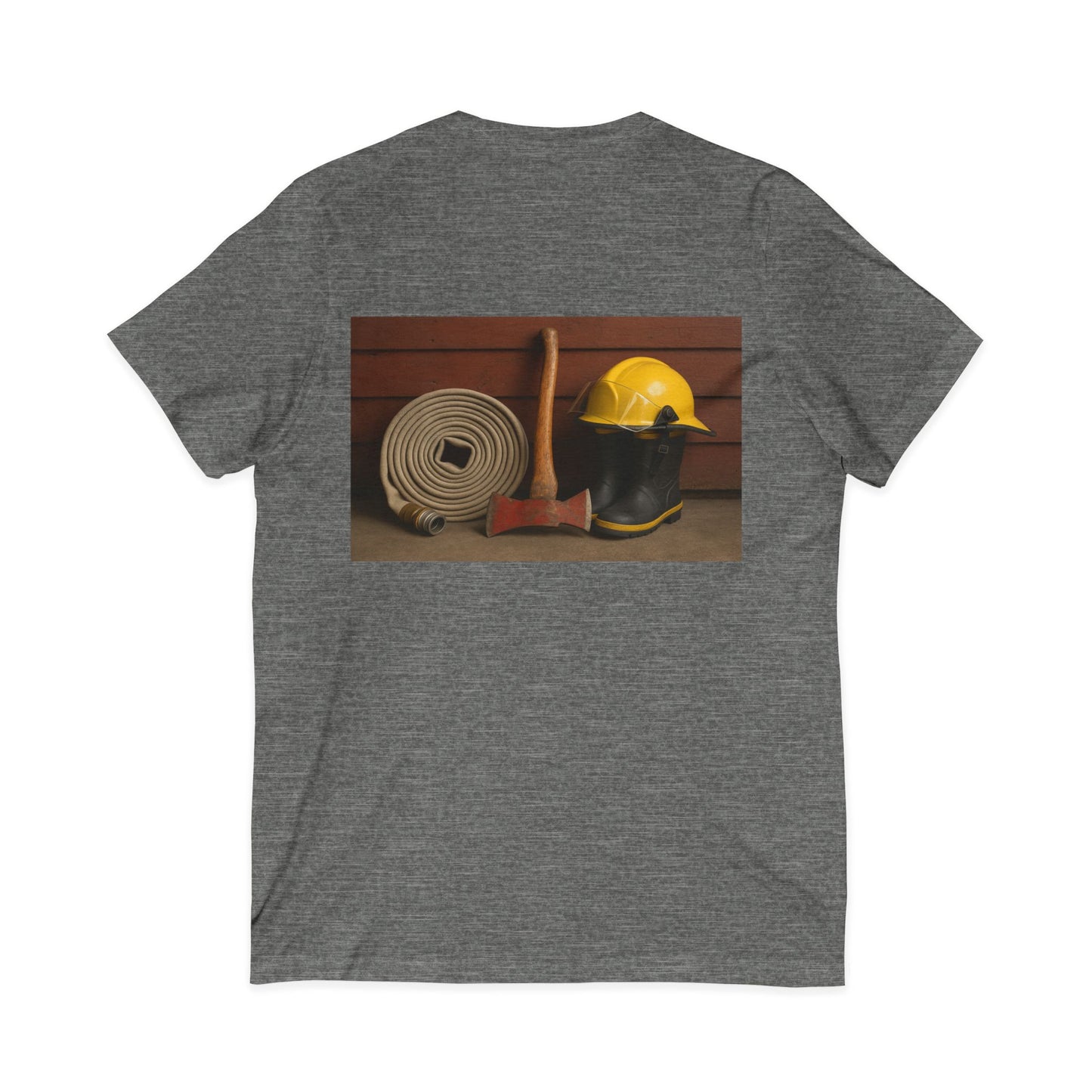 Fire/Rescue Appreciation Unisex Short Sleeve V-Neck Tee