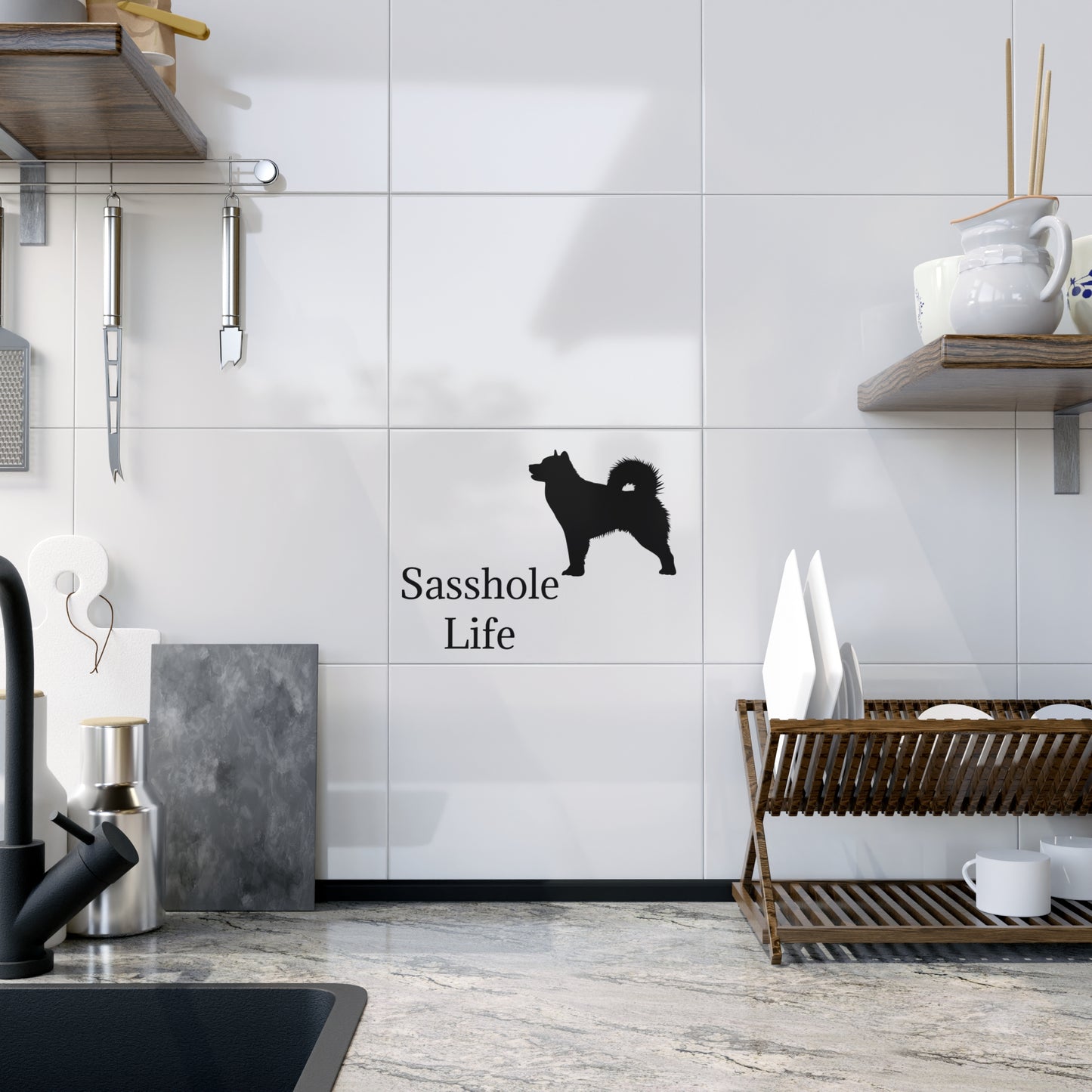 Sasshole Life Ceramic Photo Tile