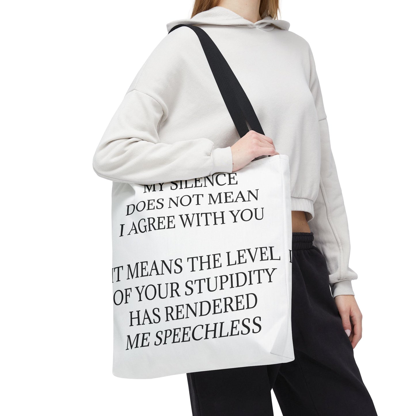 Speechless Tote Bag
