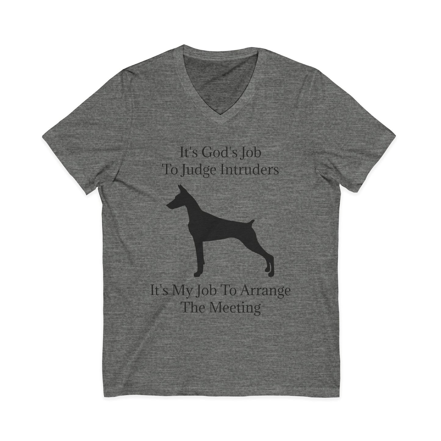 Arrange The Meeting Unisex Short Sleeve V-Neck Tee