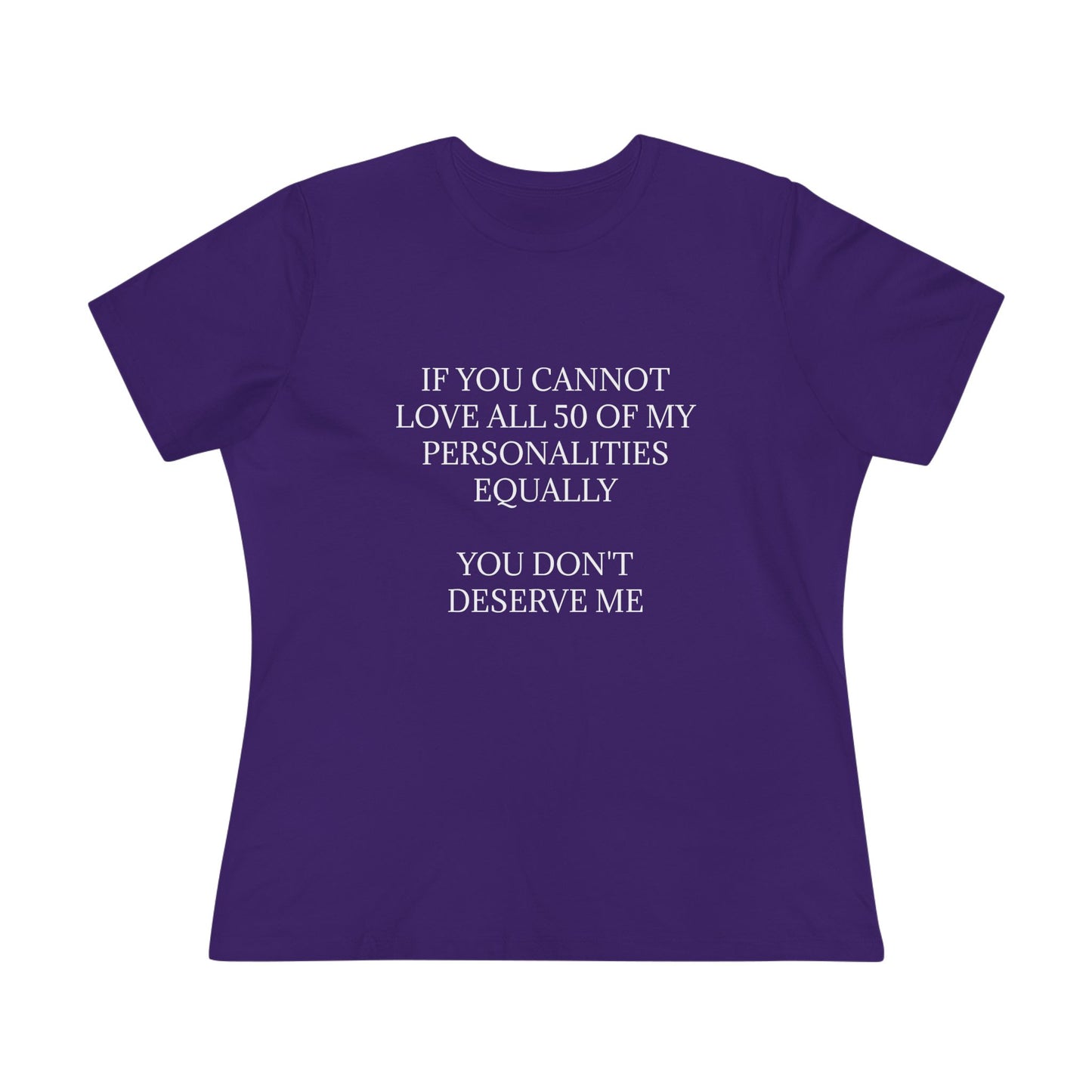 50 Personalities Women's Short Sleeve Crewneck Tee