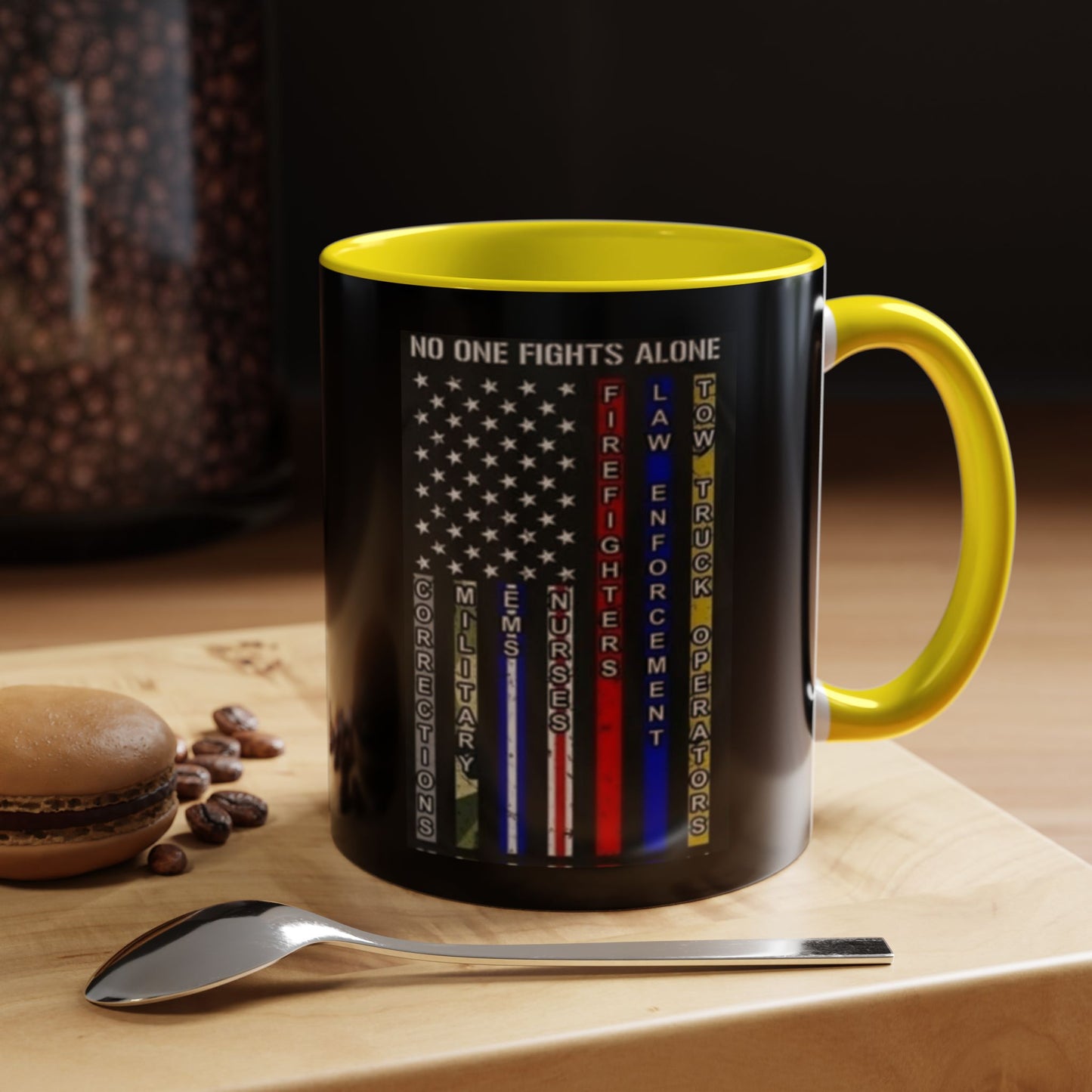 No One Fights Alone 2-Tone Coffee Mug