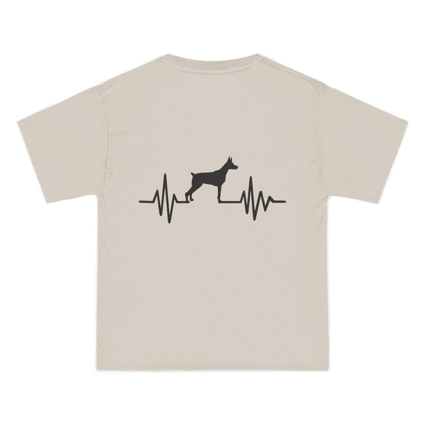 My Heart Beats For Dobermans Men's Short-Sleeve Crewneck Tee