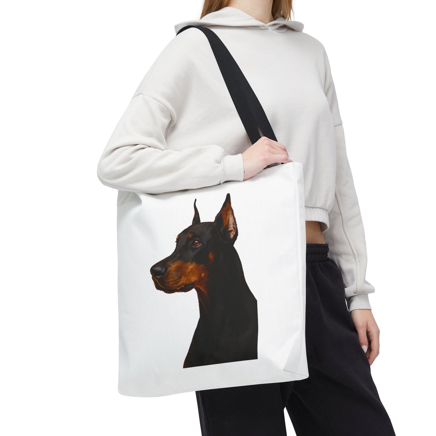 Doberman Head Tote Bag