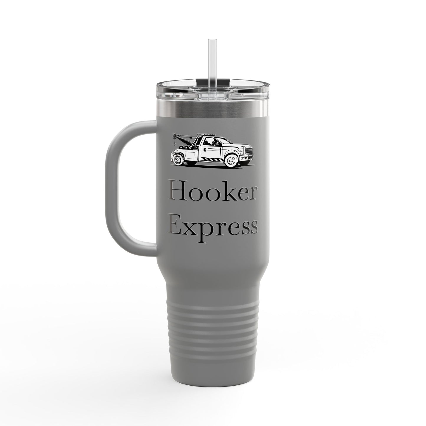 H**ker Express Wheel Lift Tow Truck Insulated Travel Mug