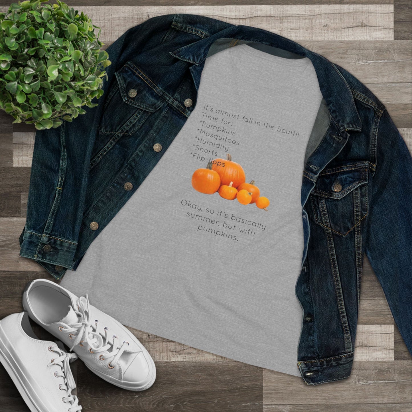 Fall In The South Women's Short Sleeve Crewneck Tee