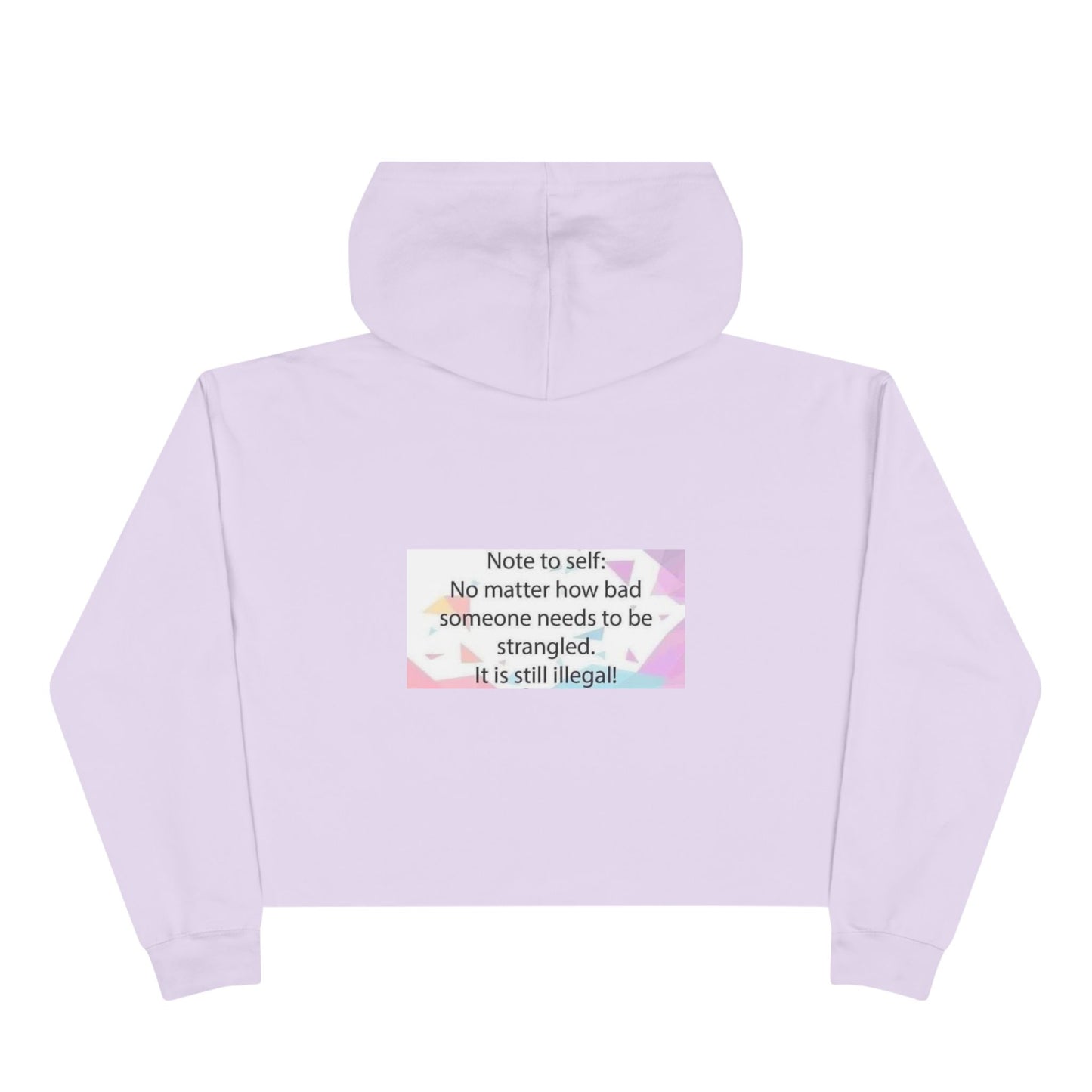 Note to Self Women's Crop Hoodie