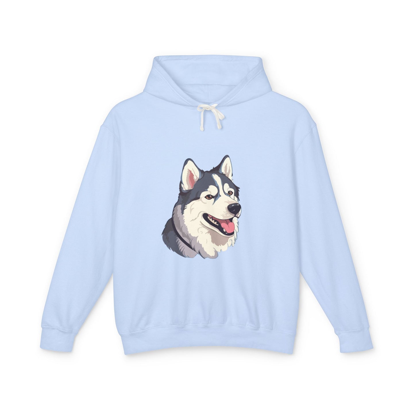 Malamute Head Unisex Lightweight Hoodie