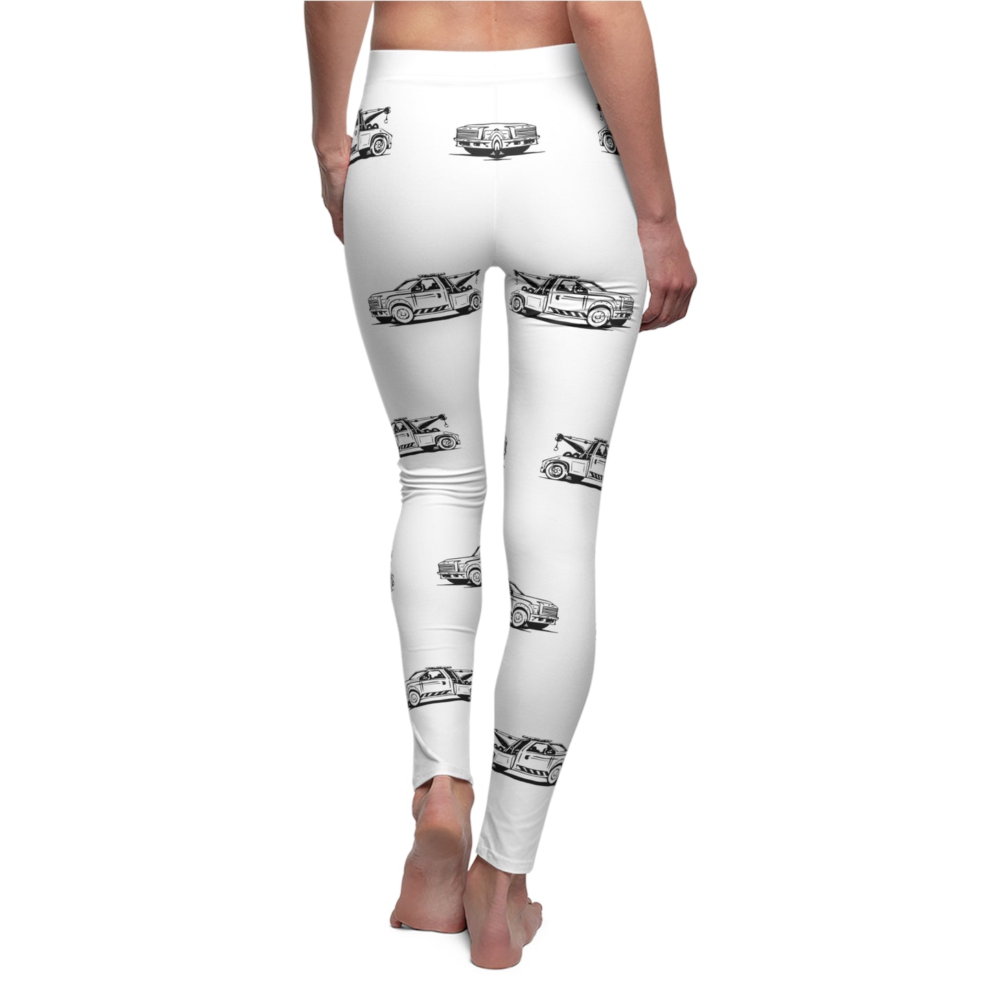 Wheel Lift Tow Truck Women's Ankle Leggings
