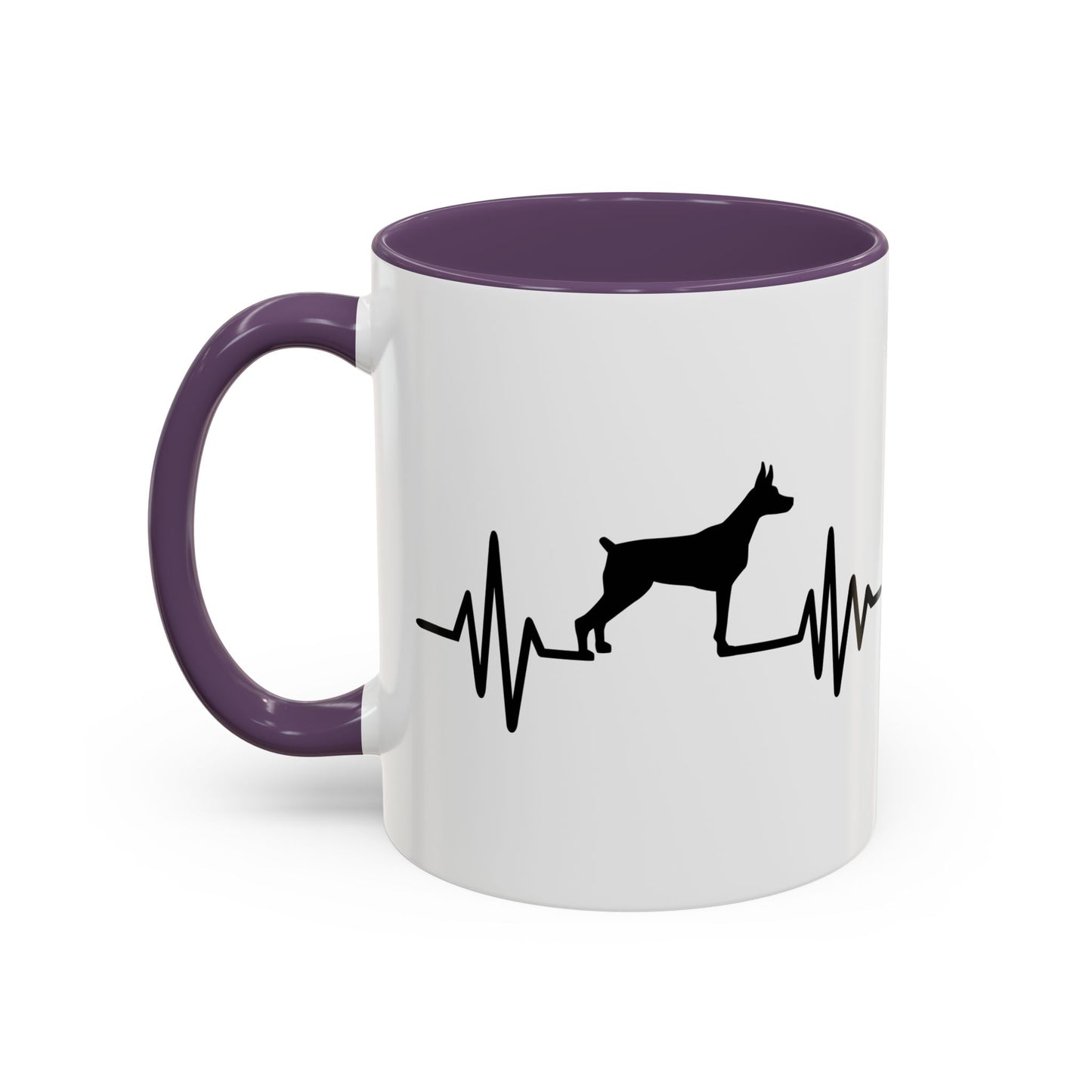 My Heart Beats For Dobermans 2-Tone Coffee Mug