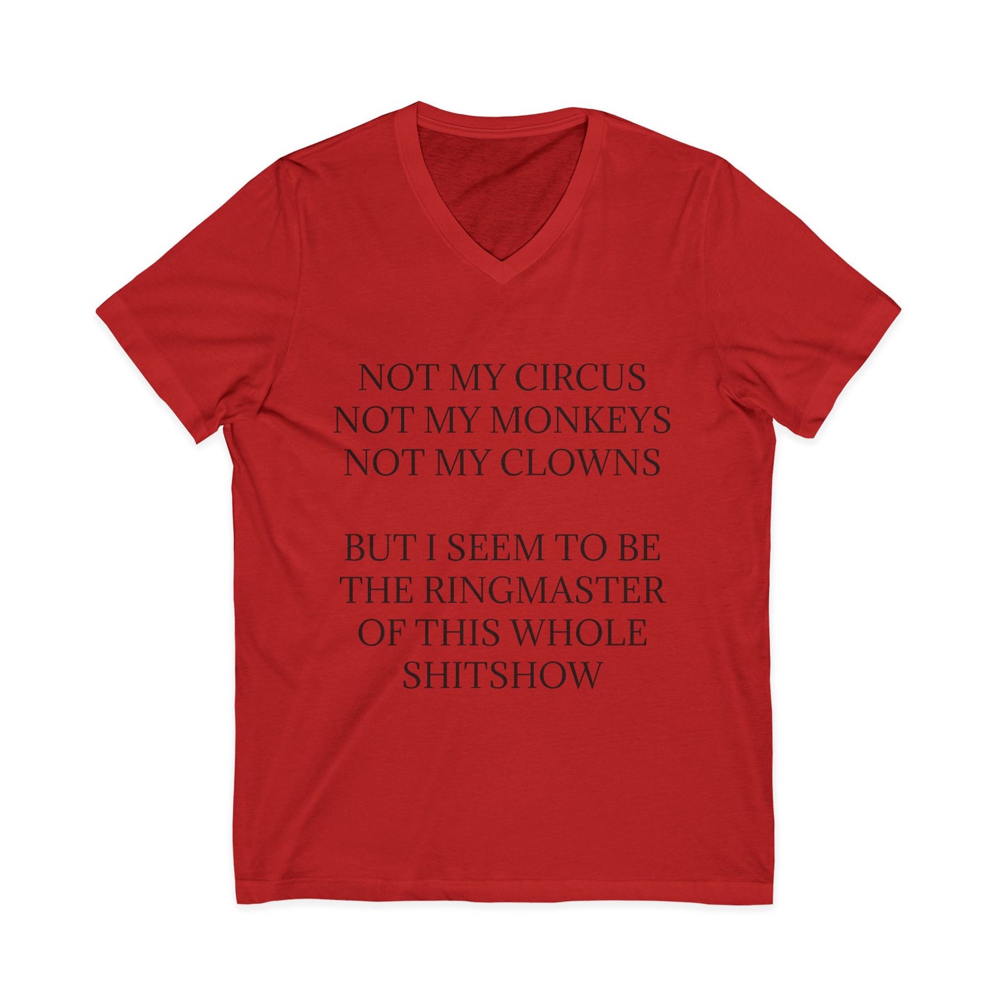 Ringmaster Unisex Short Sleeve V-Neck Tee