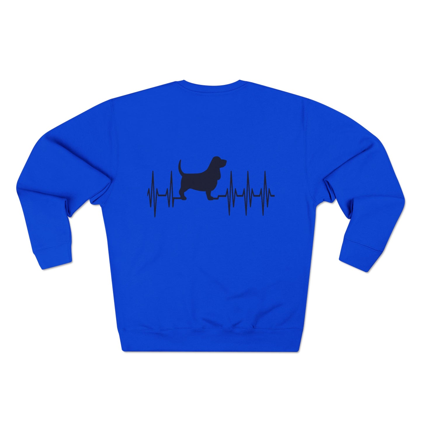 My Heart Beats For Basset Hounds Unisex Crewneck Sweatshirt