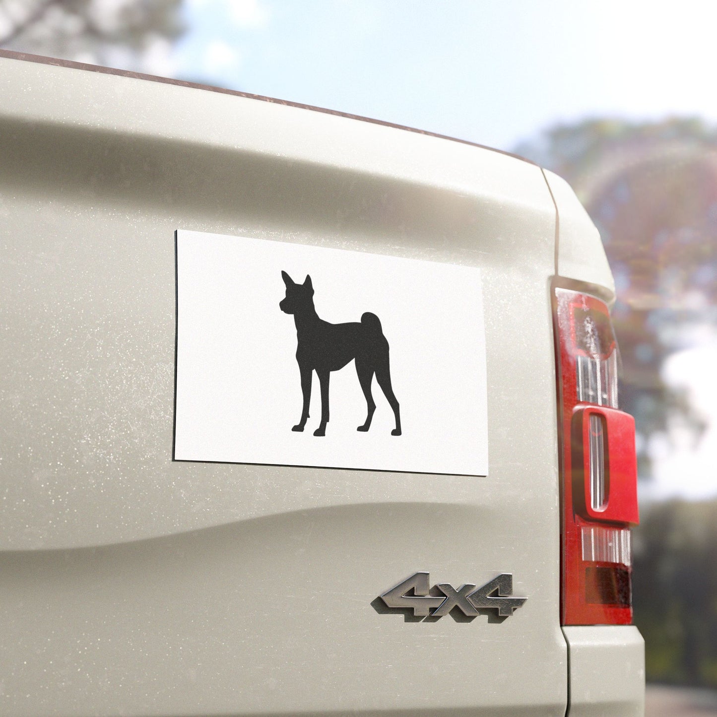 Basenji Silhouette Indoor/Outdoor Magnet