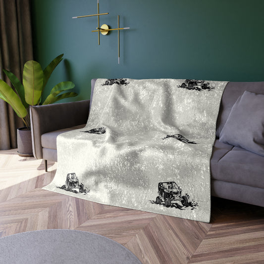 Slingin' Mud Side By Side Crushed Velvet Blanket