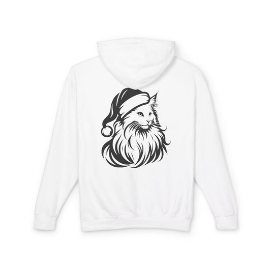 Santa Paws Cat Unisex Lightweight Hoodie