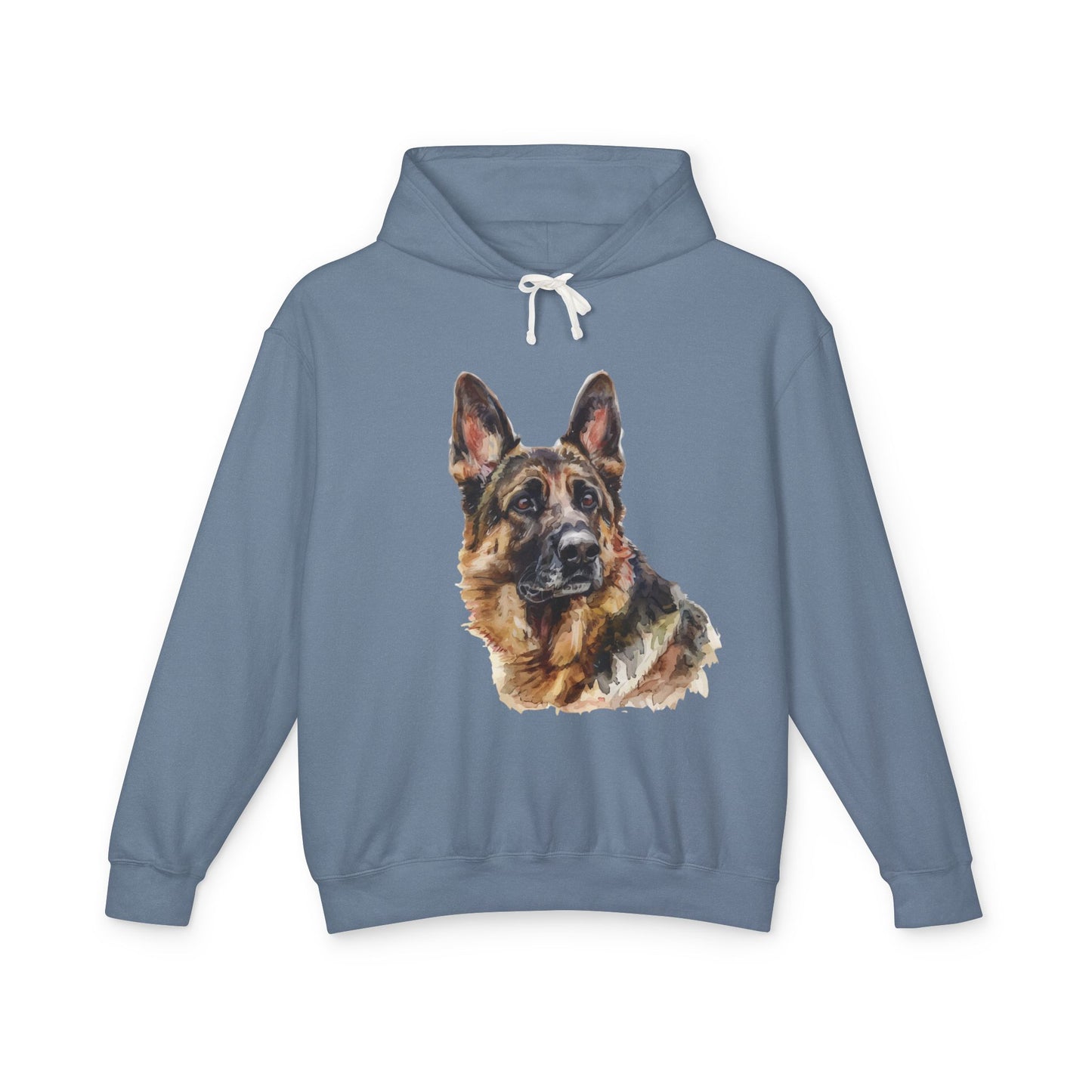 German Shepherd Head Unisex Lightweight Hoodie