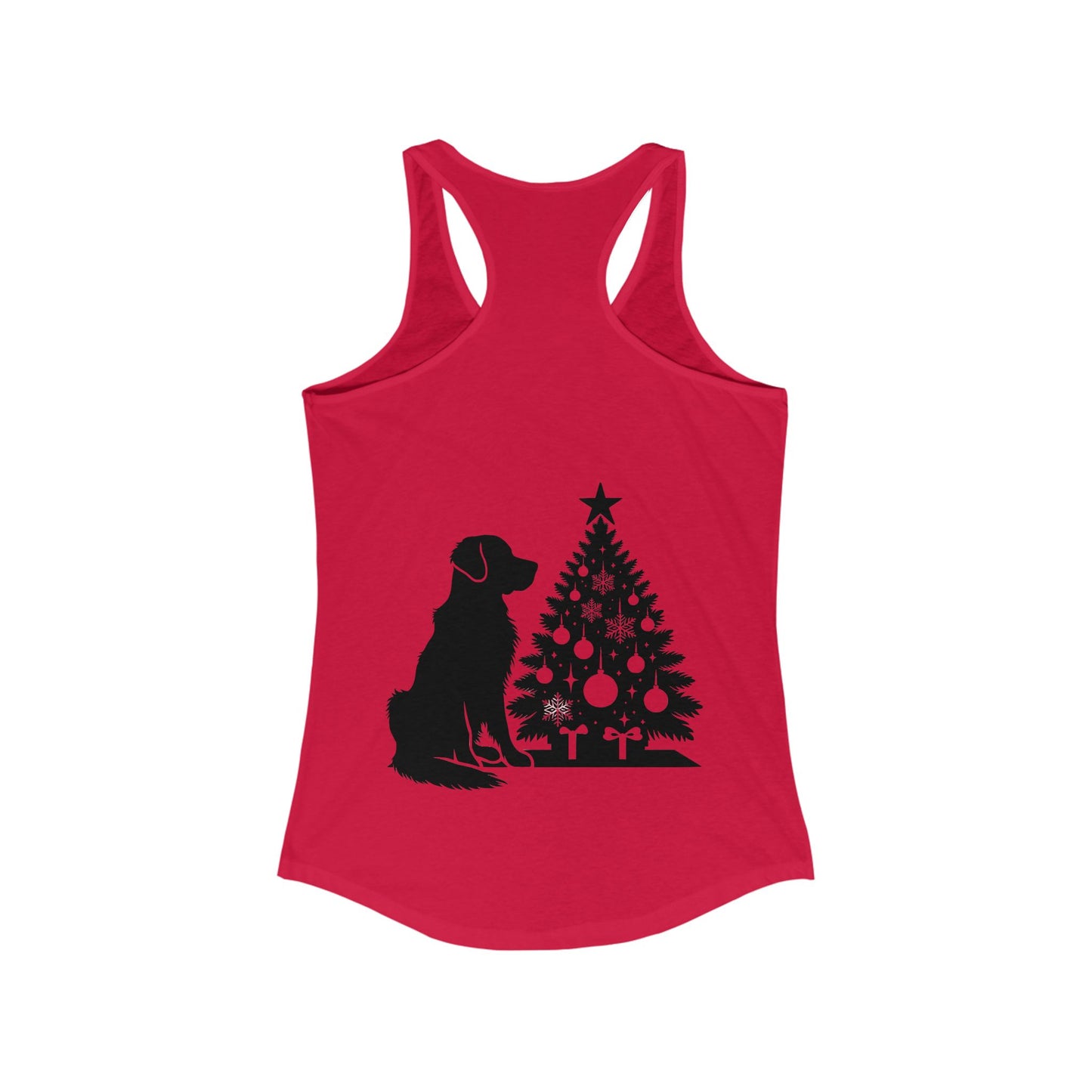 Golden Christmas Tree Women's Racerback Tank