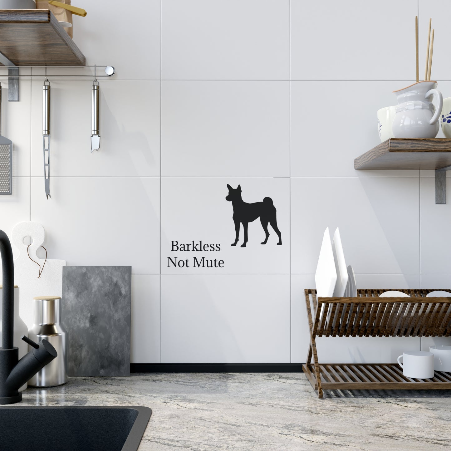Barkless Not Mute Ceramic Photo Tile