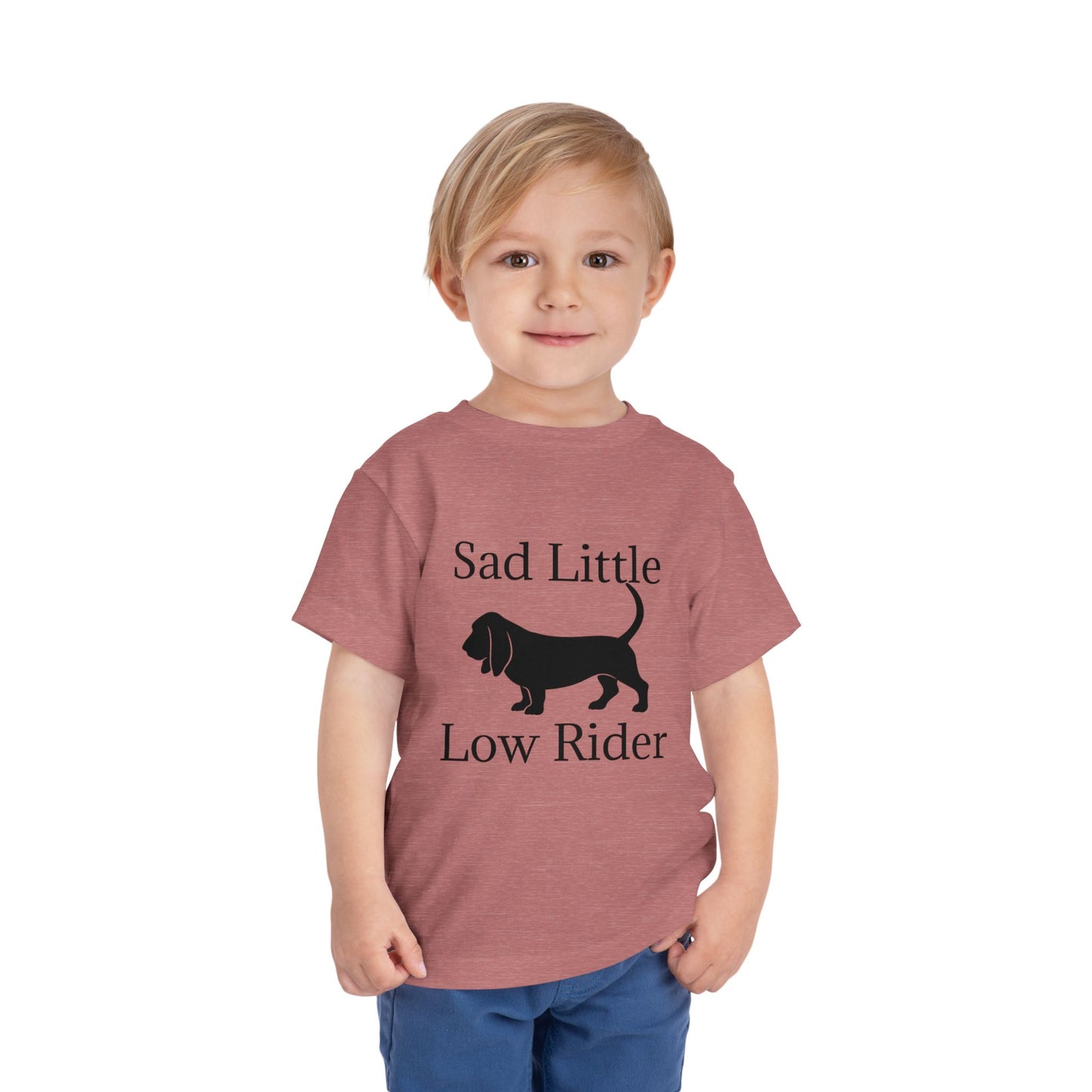 Sad Little Low Rider Toddler Unisex Short Sleeve Crewneck Tee