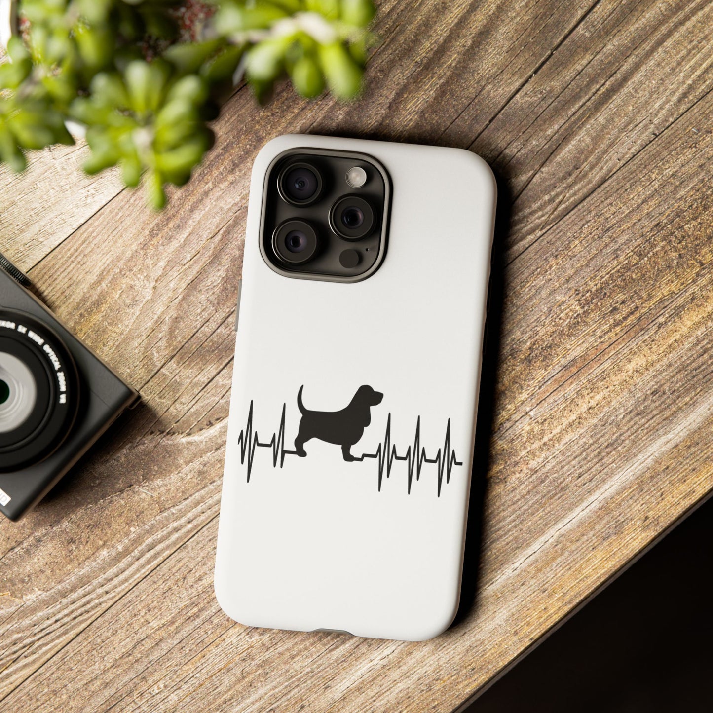 My Heart Beats For Basset Hounds iPhone Case