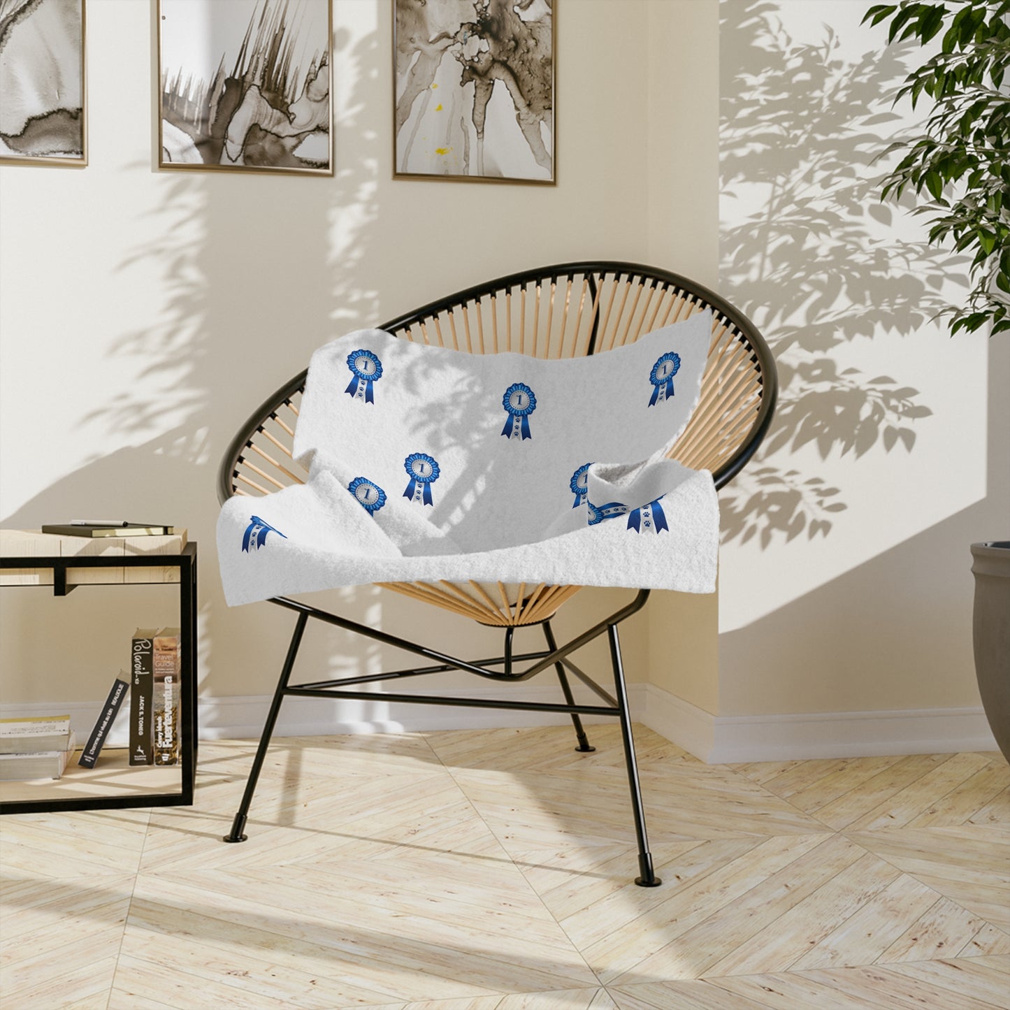 Show Ribbon Velveteen Microfiber Blanket