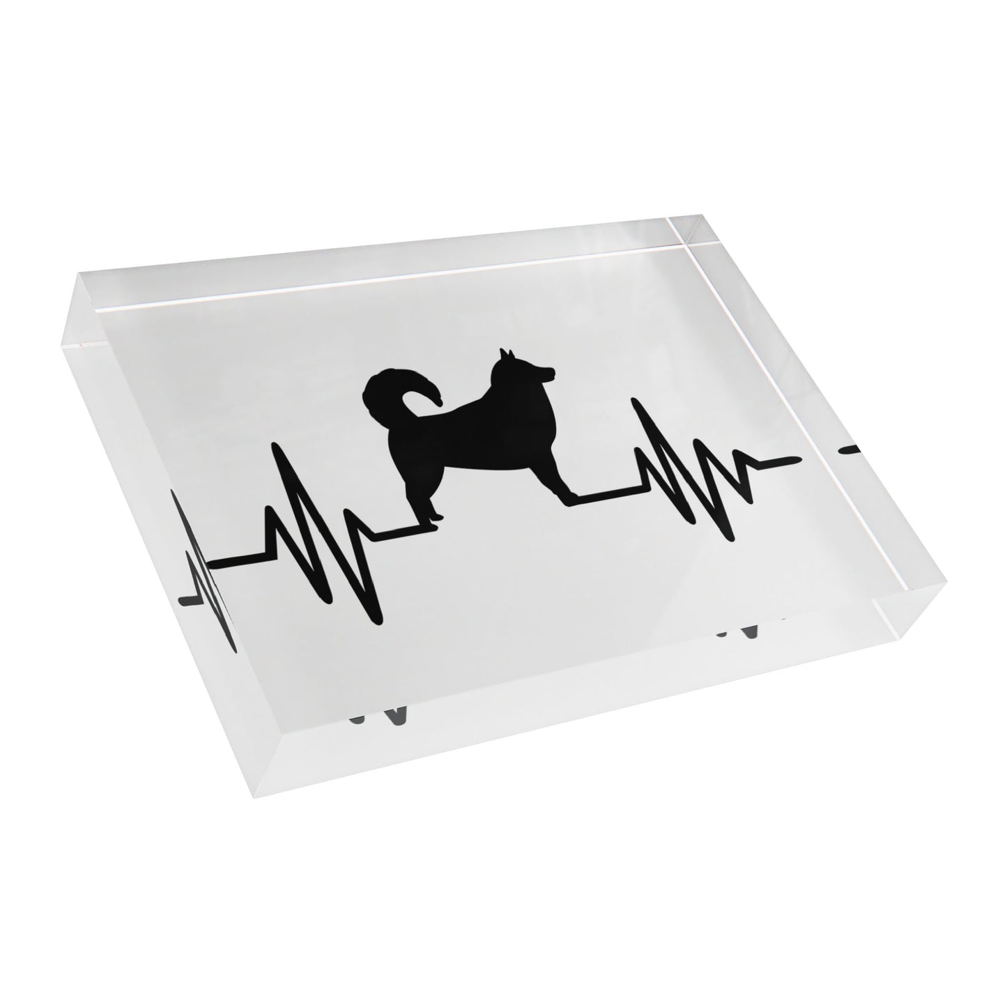 My Heart Beats For Malamutes Acrylic Photo Block