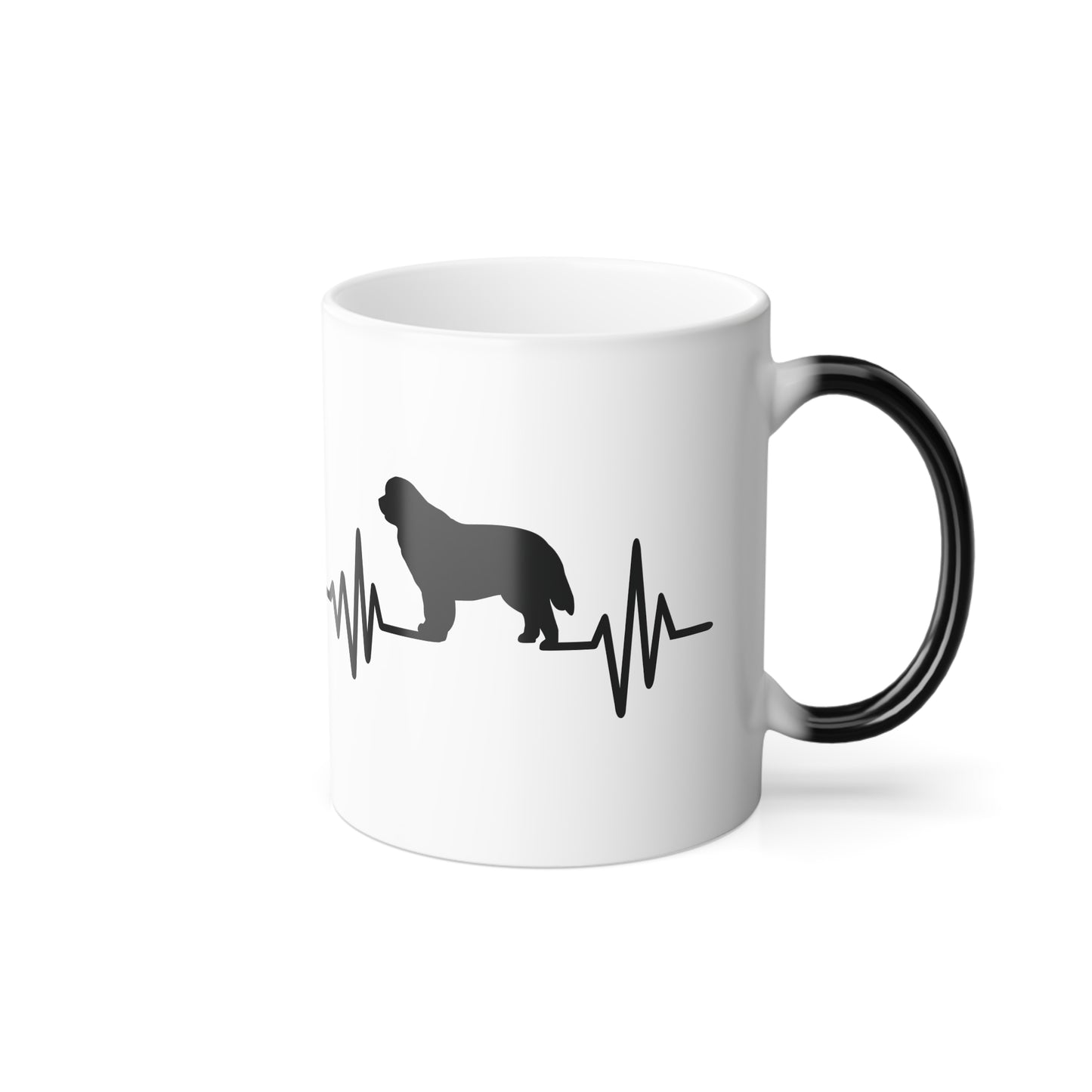 My Heart Beats For Newfies Color Changing Mug