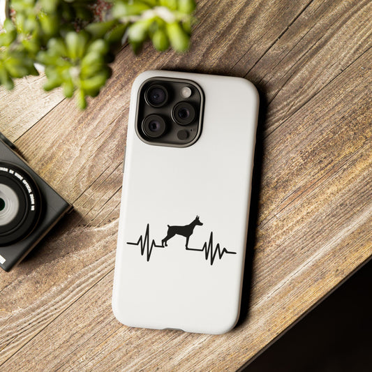 My Heart Beats For Dobermans iPhone Case