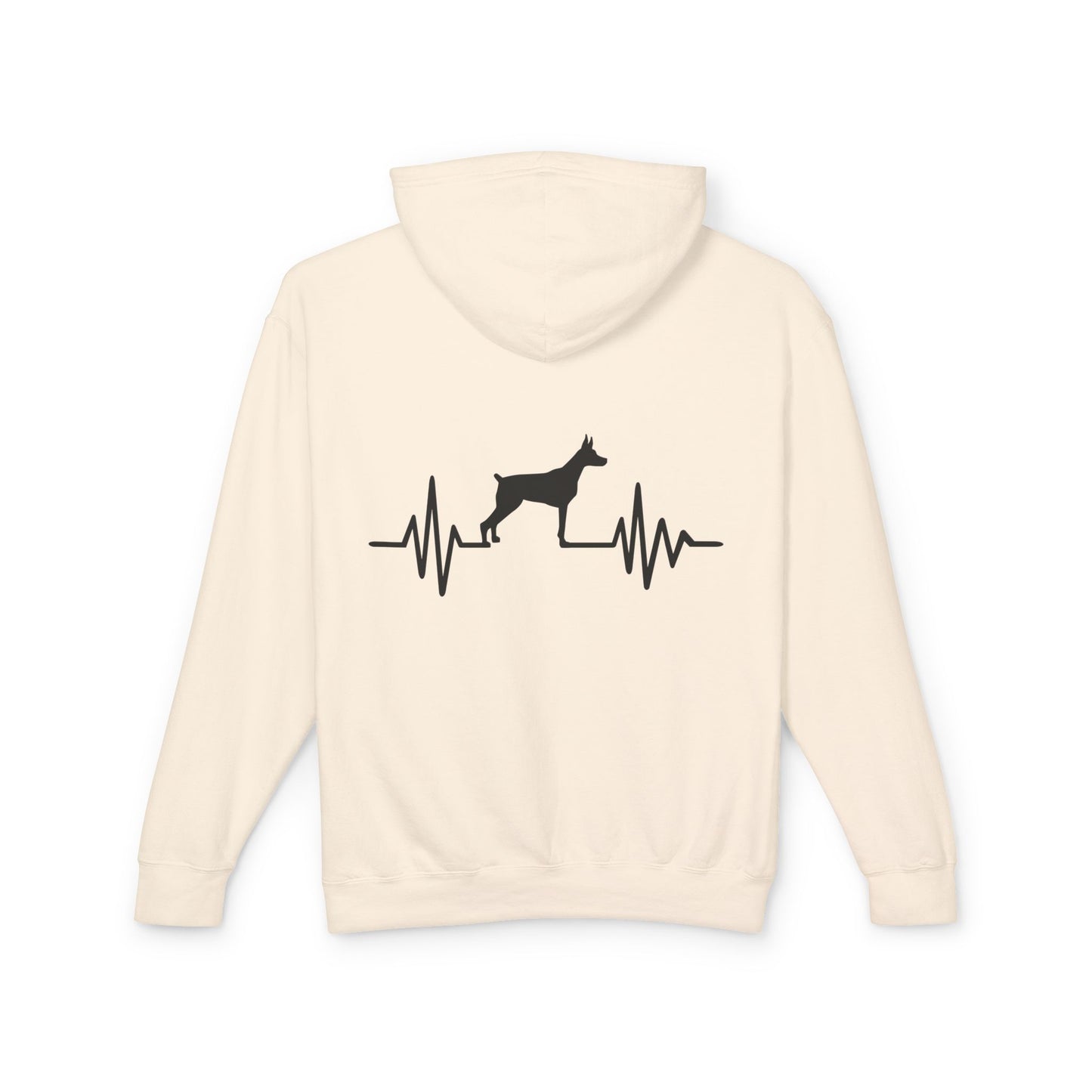 My Heart Beats For Dobermans Unisex Lightweight Hoodie