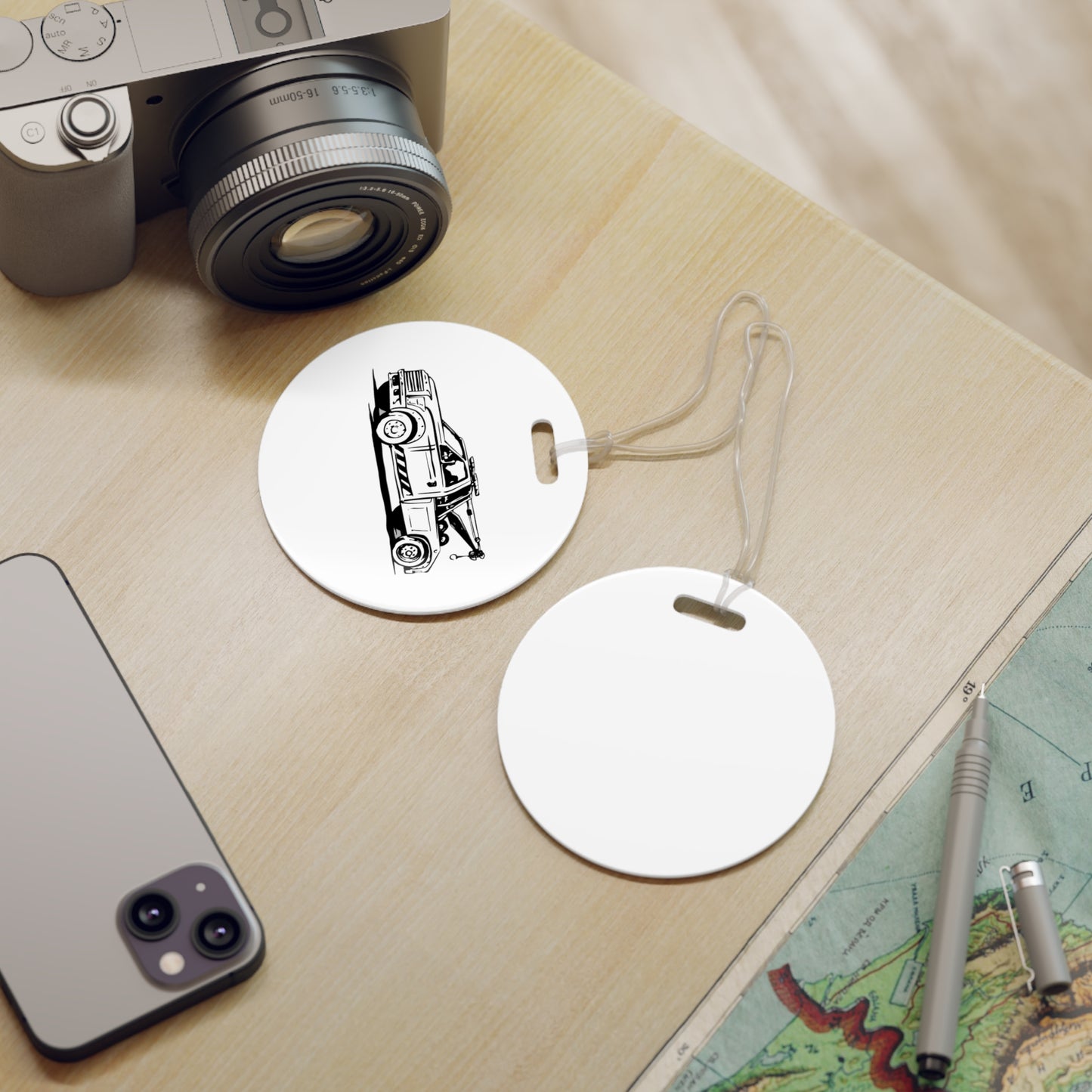 Wheel Lift Tow Truck Luggage Tag