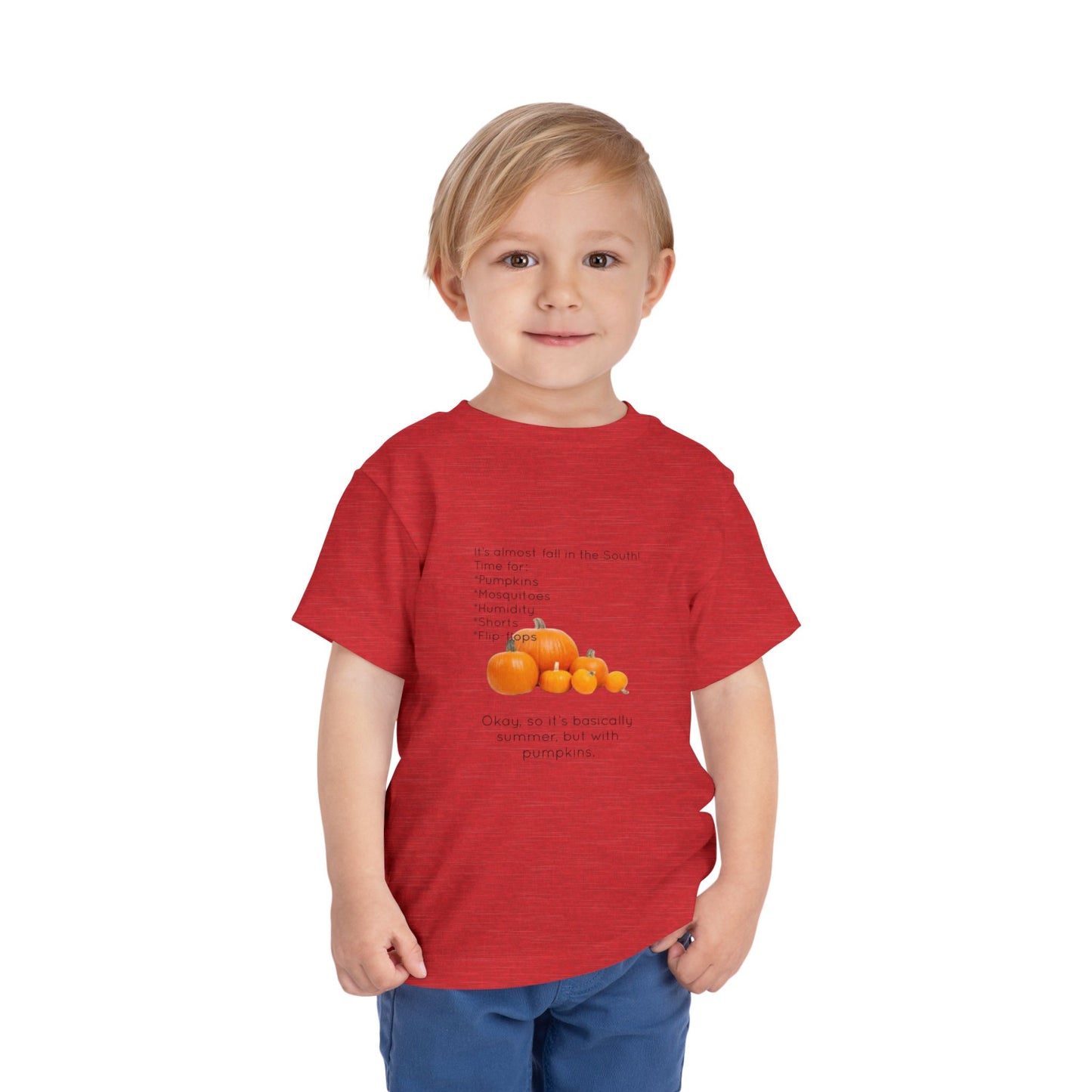 Fall In The South Toddler Unisex Short Sleeve Crewneck Tee