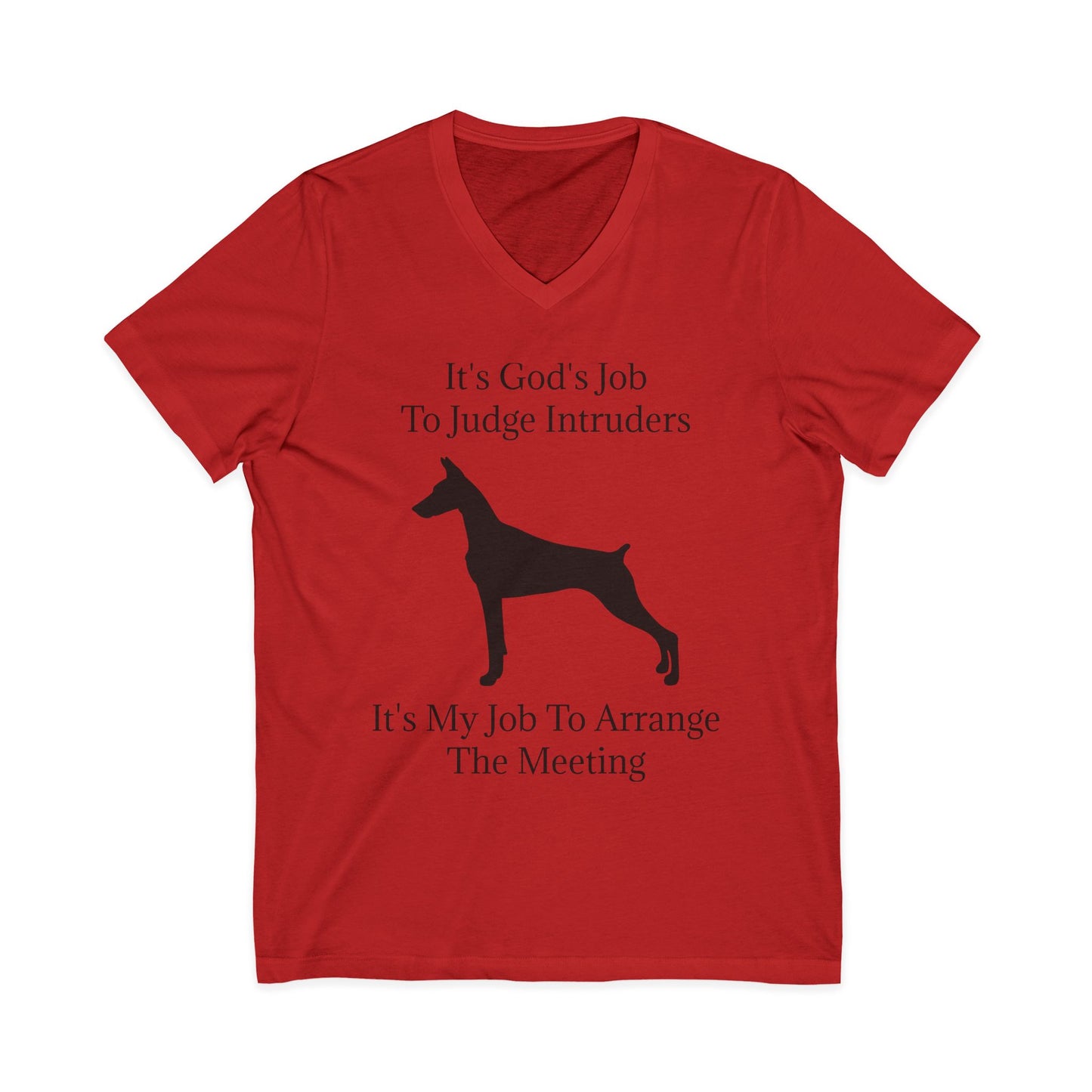 Arrange The Meeting Unisex Short Sleeve V-Neck Tee