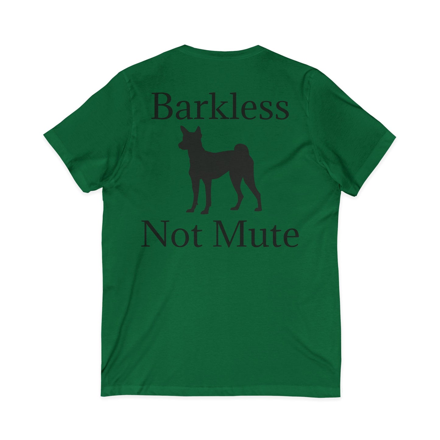 Barkless Not Mute Unisex Short Sleeve V-Neck Tee